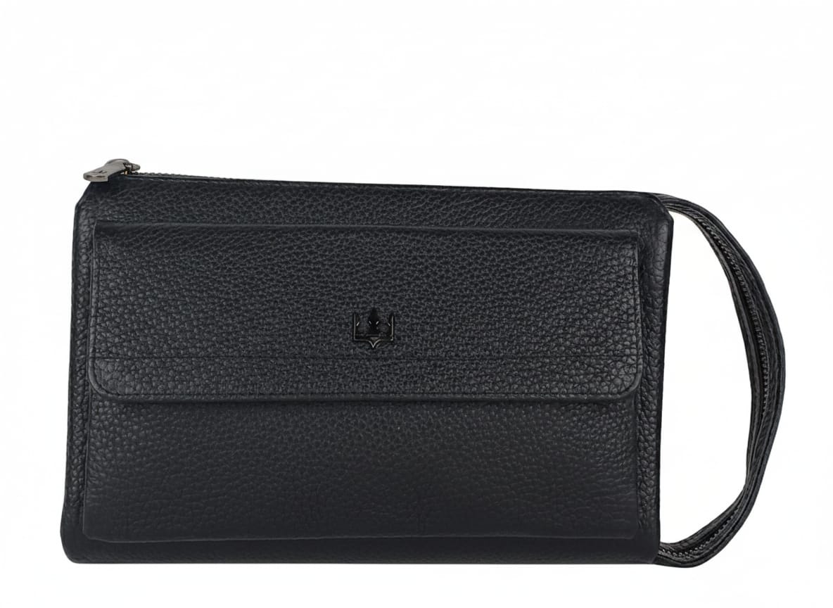 Ombre Hakiki Deri El Çantası