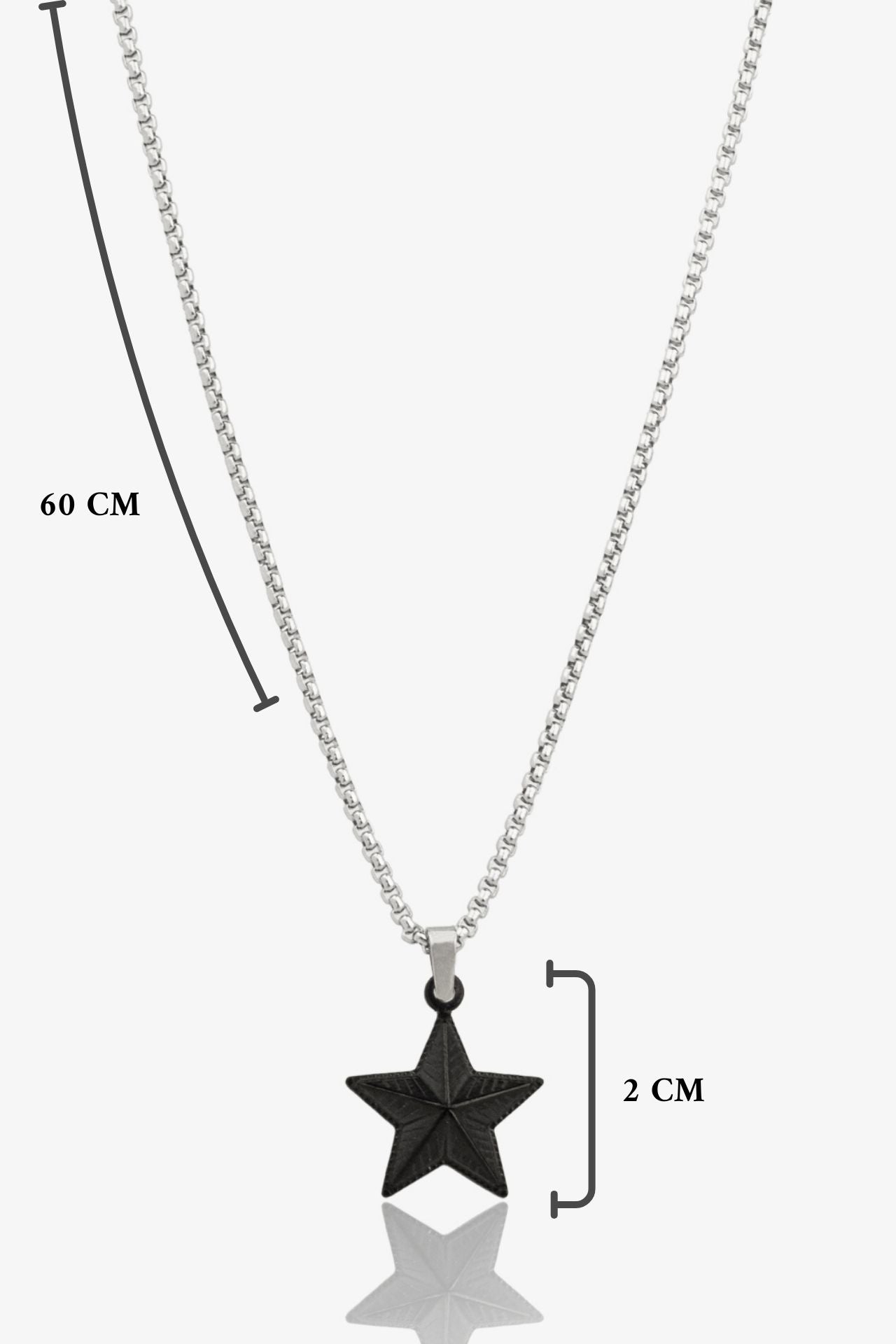 Black Star Çelik Kolye