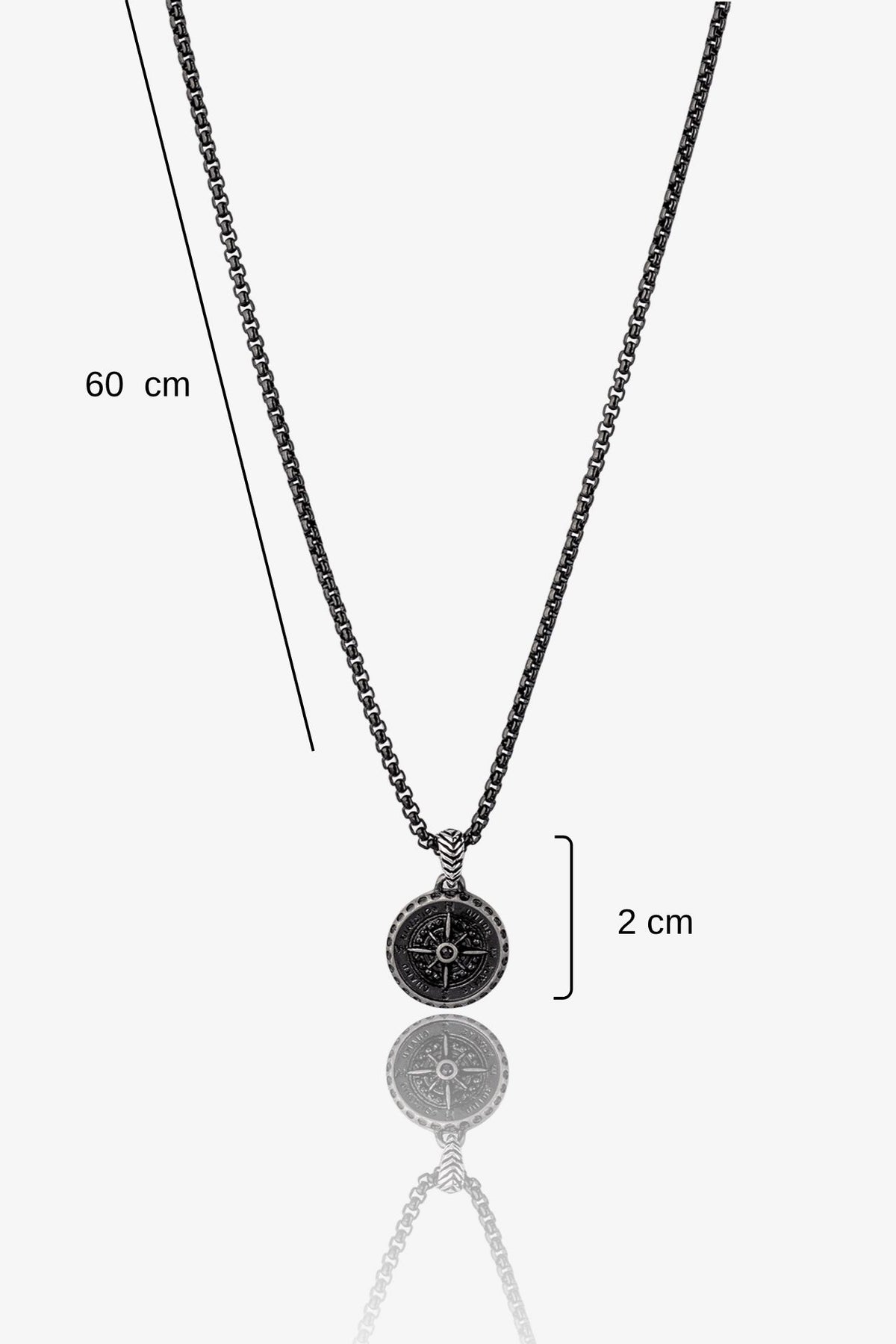 Compass Çelik Kolye