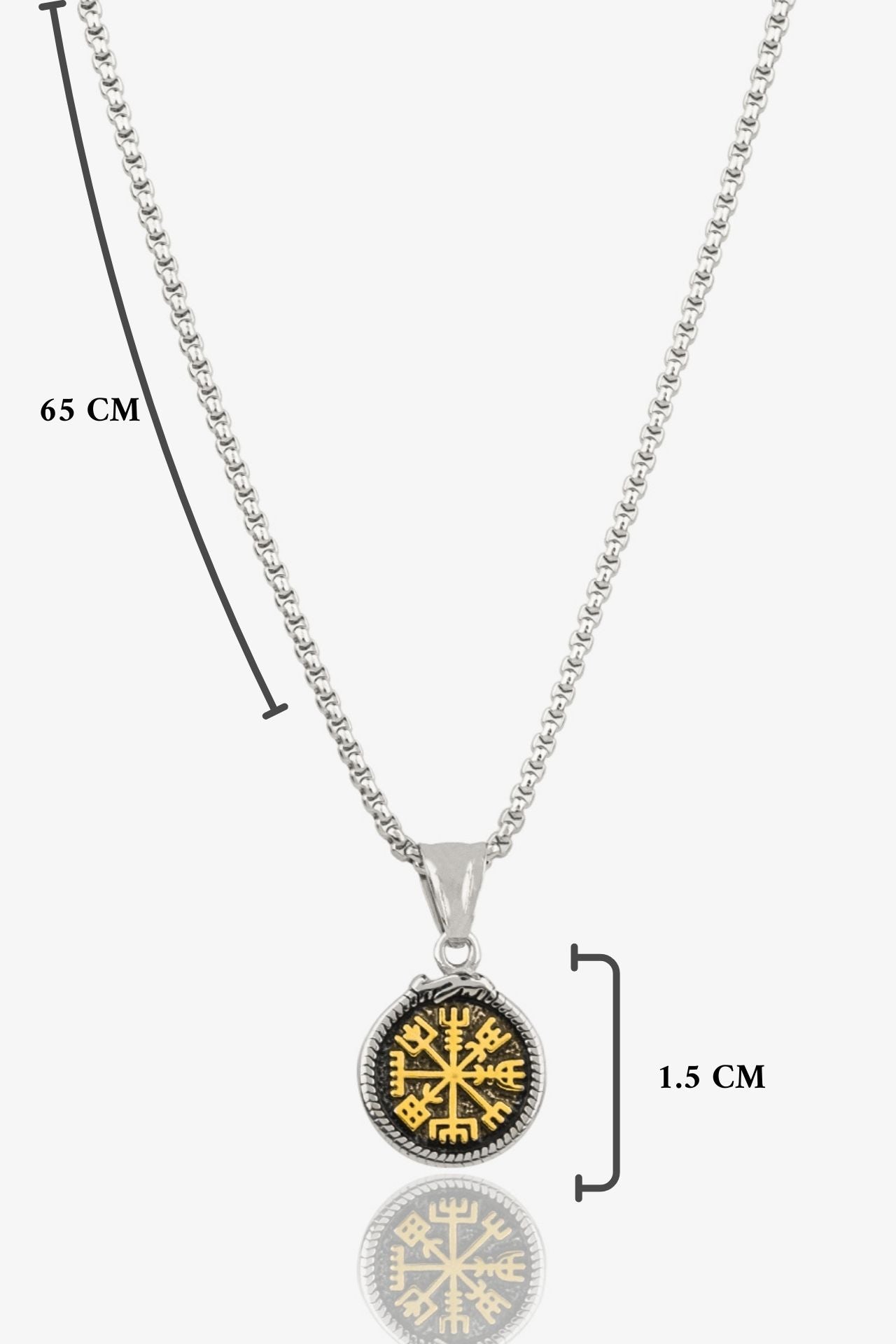 Compass Çelik Kolye