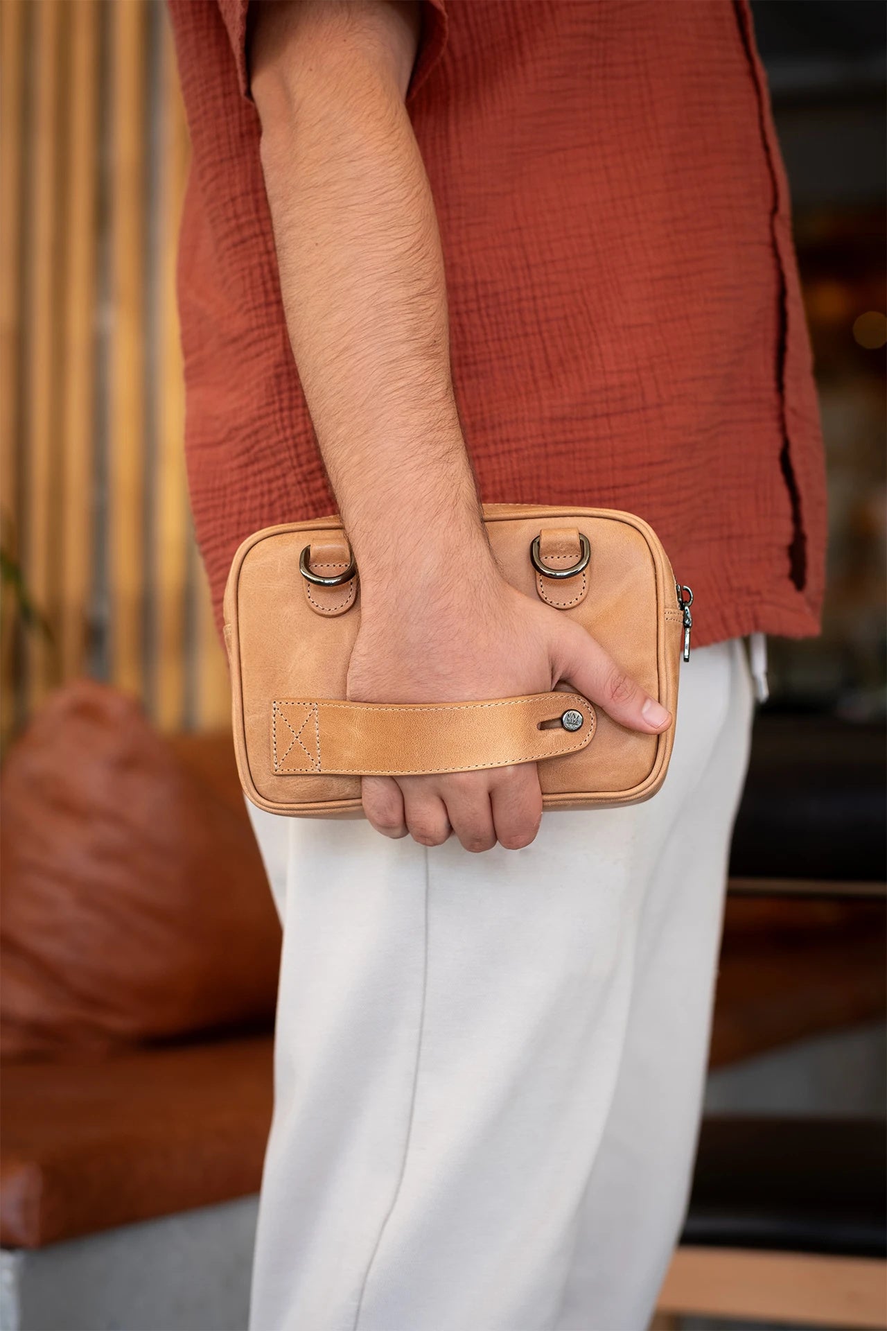 Giesto Hakiki Deri Çanta