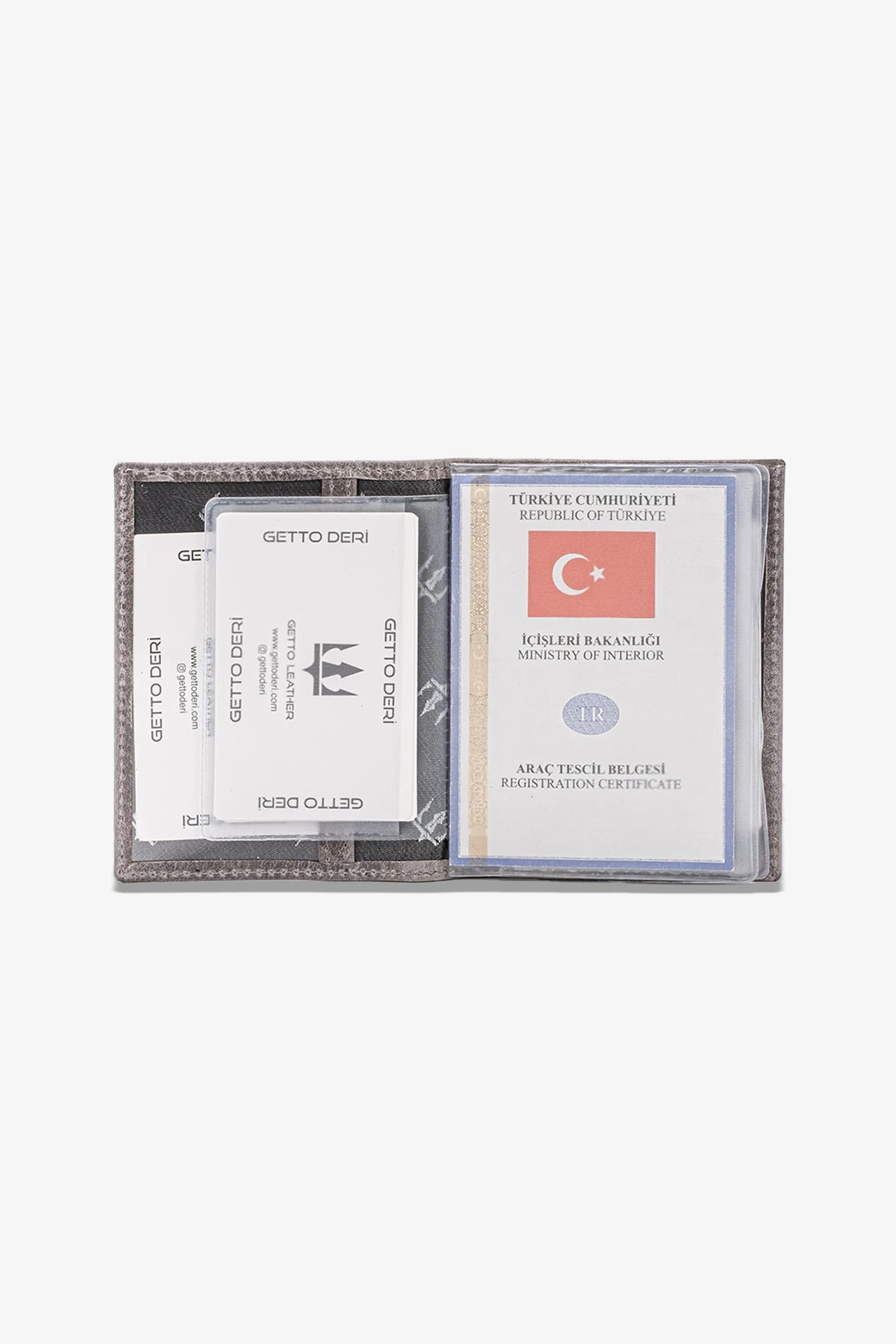 Araba Ruhsatlığı ve Anahtarlık Hakiki Deri Set