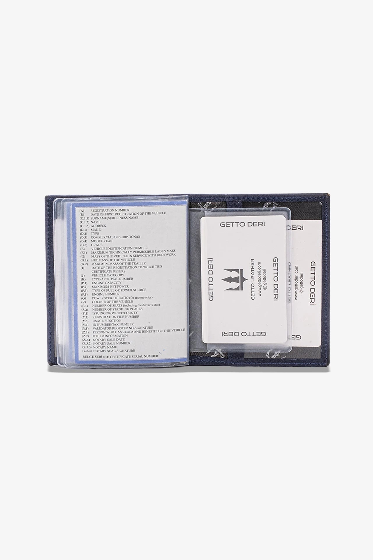 Araba Ruhsatlığı ve Anahtarlık Hakiki Deri Set