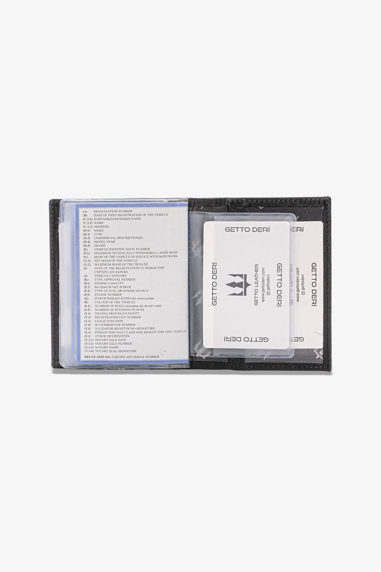 Araba Ruhsatlığı ve Anahtarlık Hakiki Deri Set