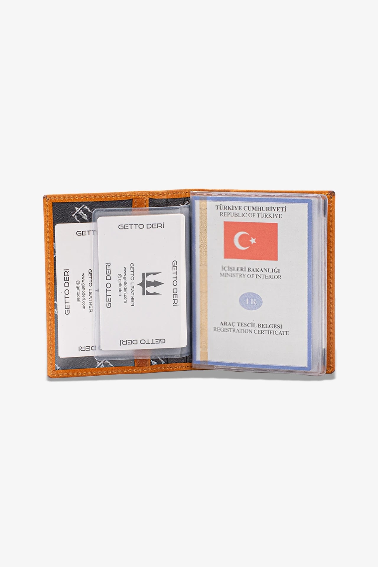 Araba Ruhsatlığı ve Anahtarlık Hakiki Deri Set