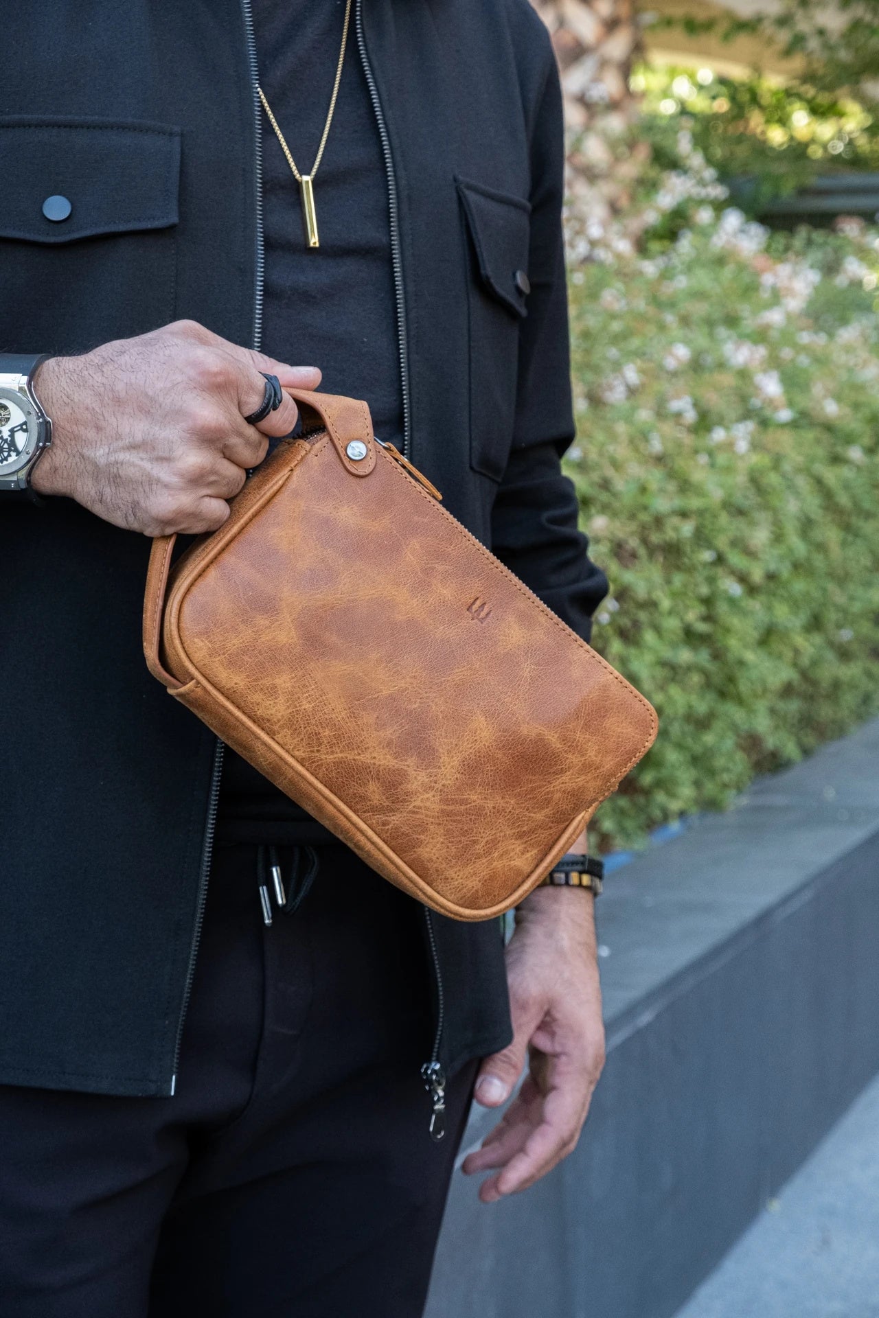 Aubery Hakiki Deri El Çantası