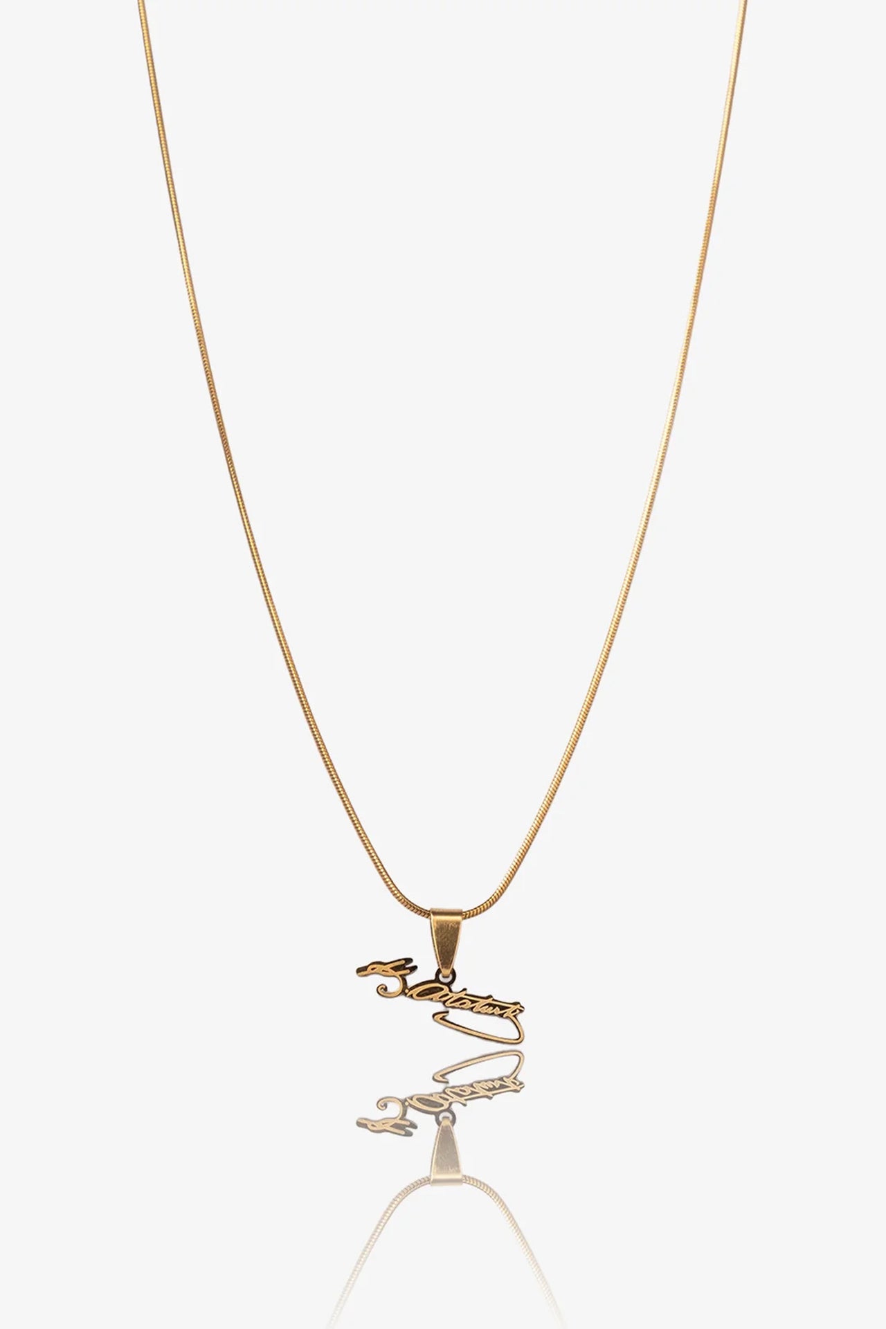 K.Atatürk İmza Çelik Kolye