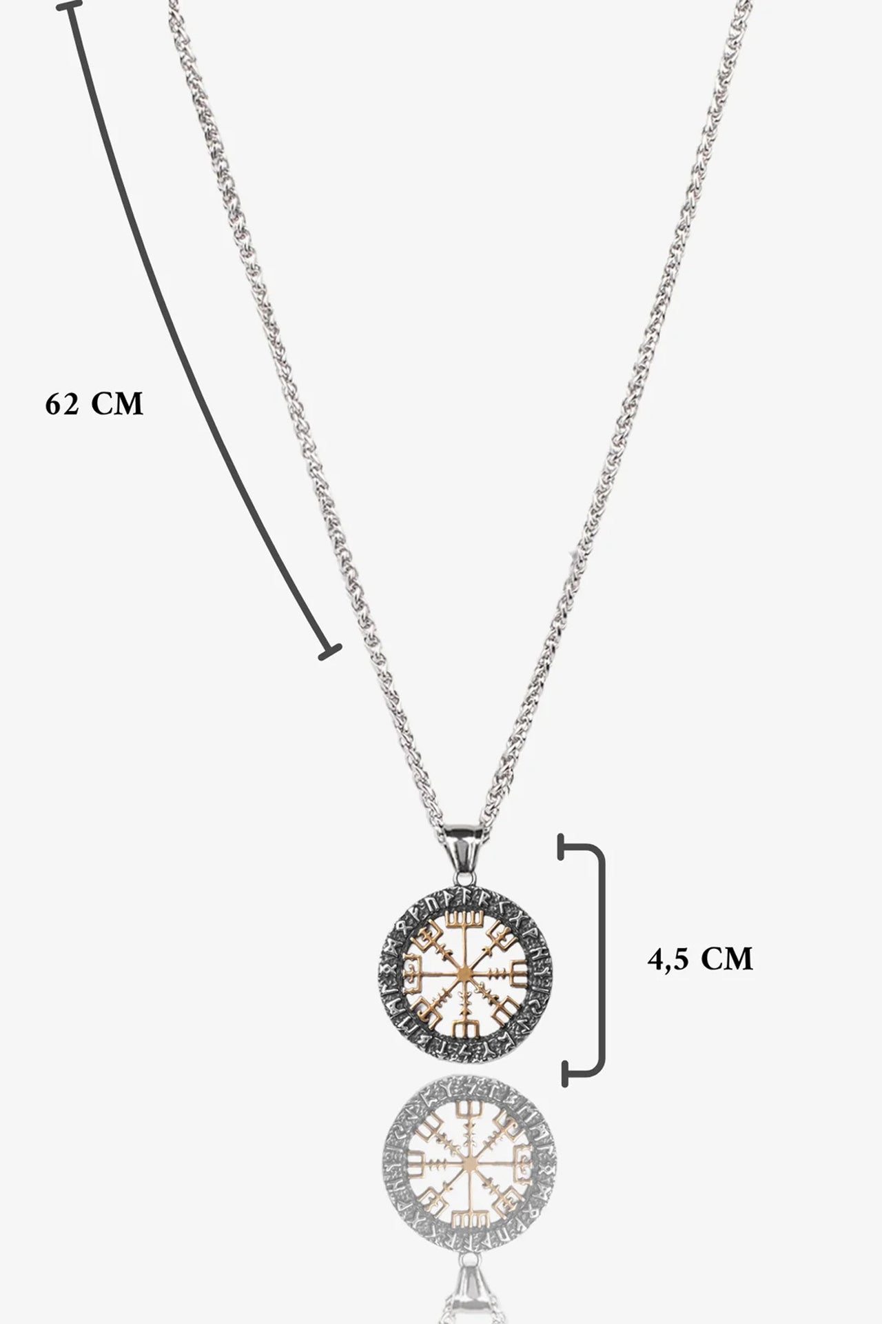 Viking Composs Çelik Kolye