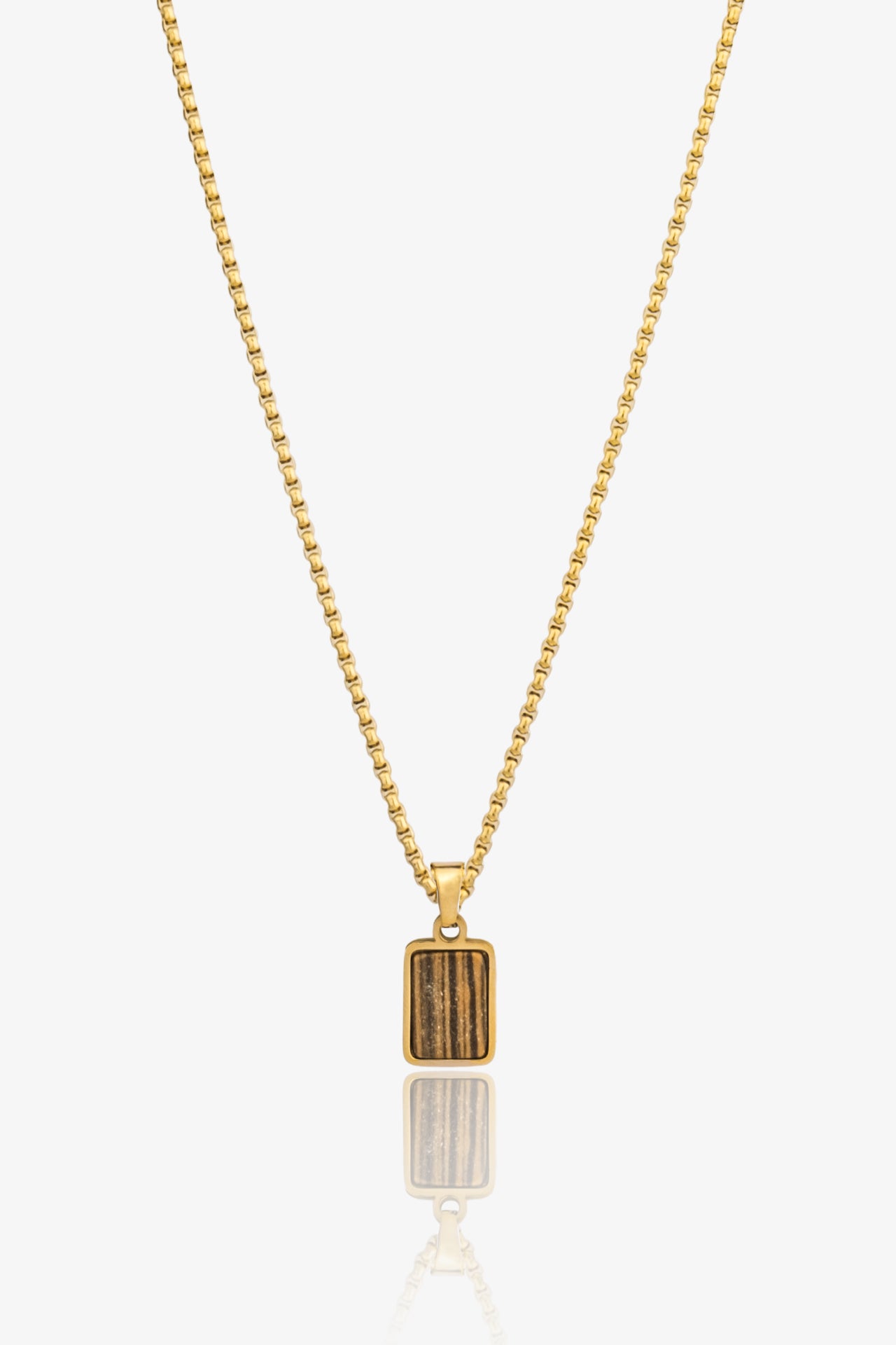 Rechteck Çelik Kolye