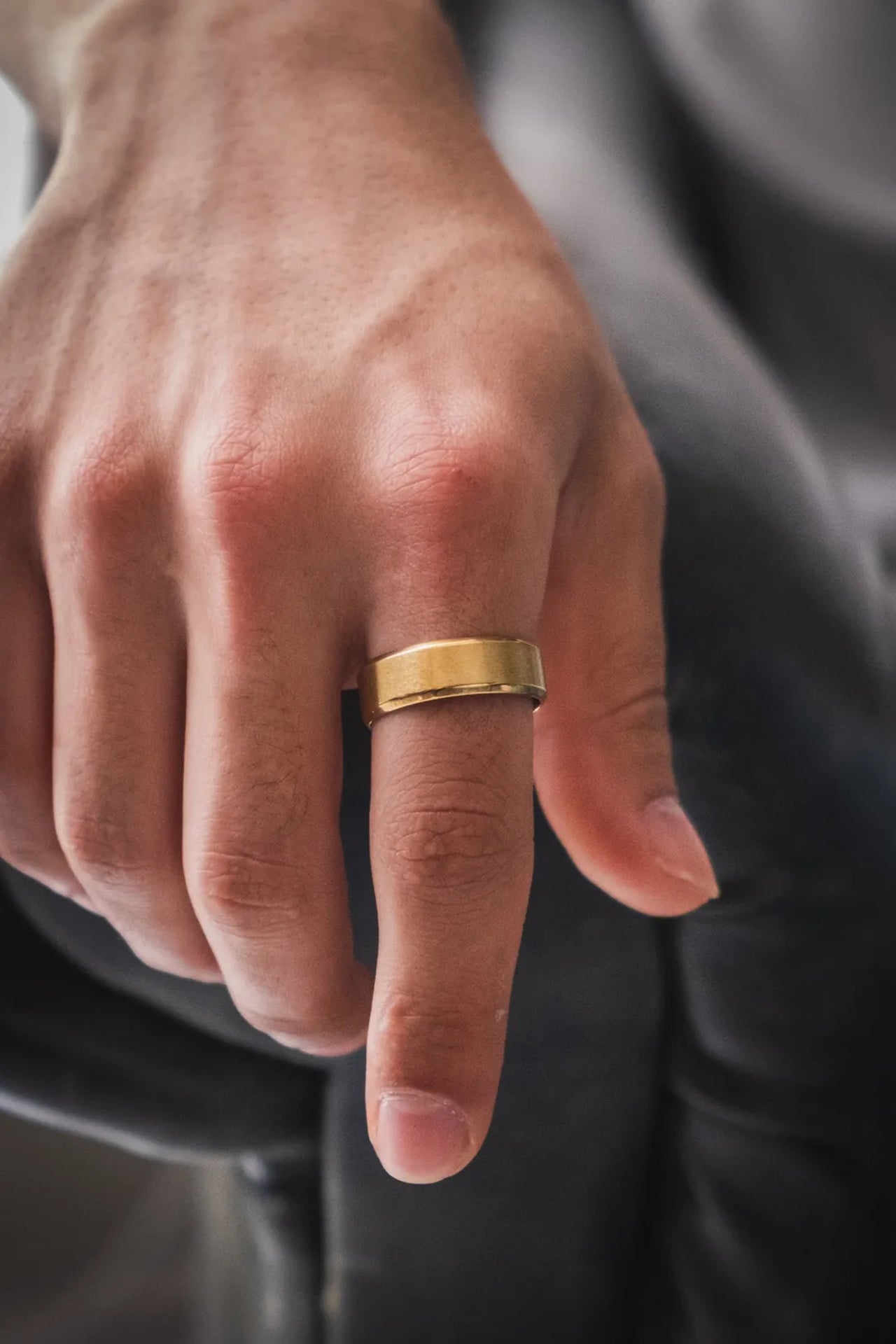 Matte Çelik Yüzük