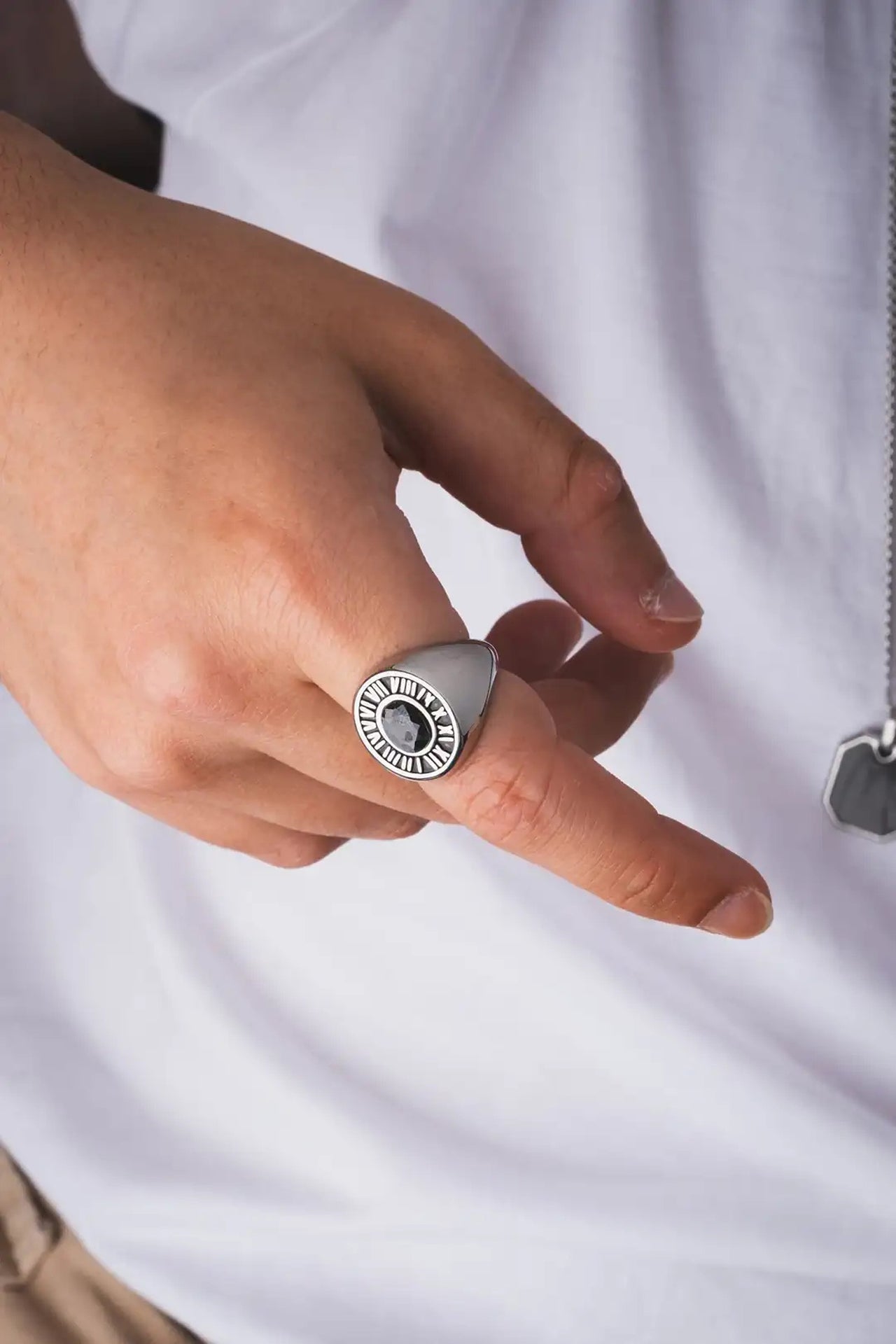 Romen Çelik Yüzük