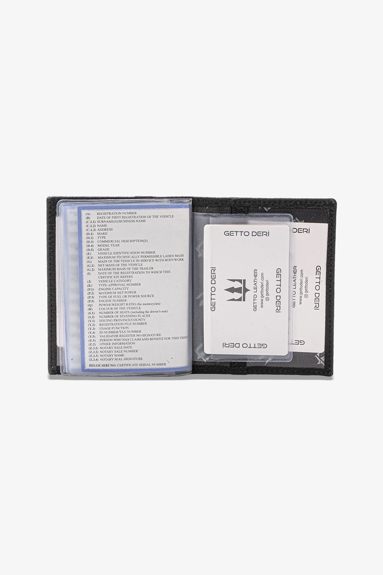 Araba Ruhsatlığı ve Anahtarlık Hakiki Deri Set