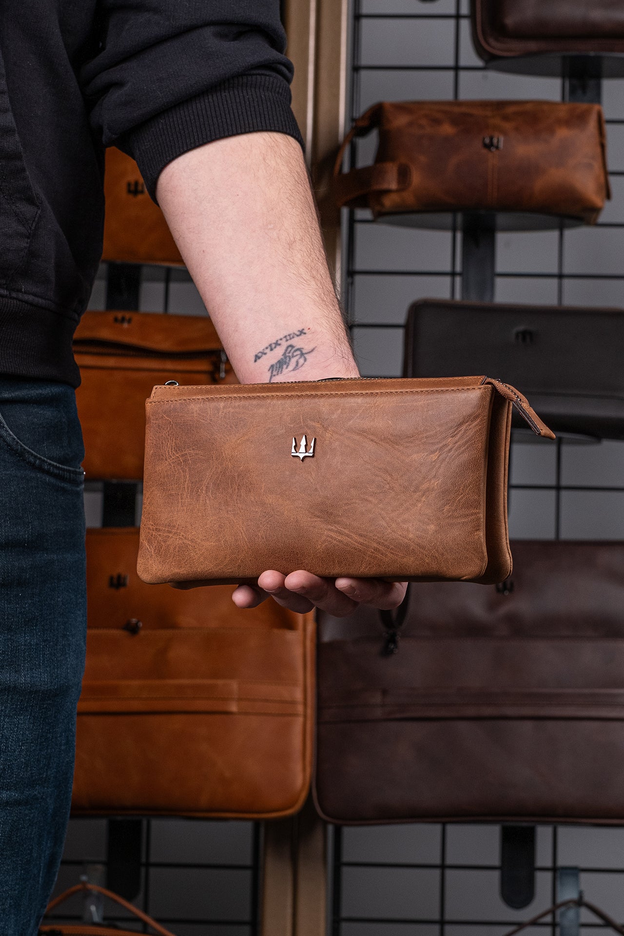 Galata Hakiki Deri El Çantası