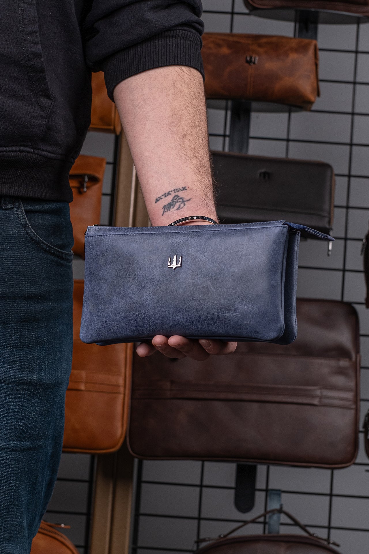 Galata Hakiki Deri El Çantası