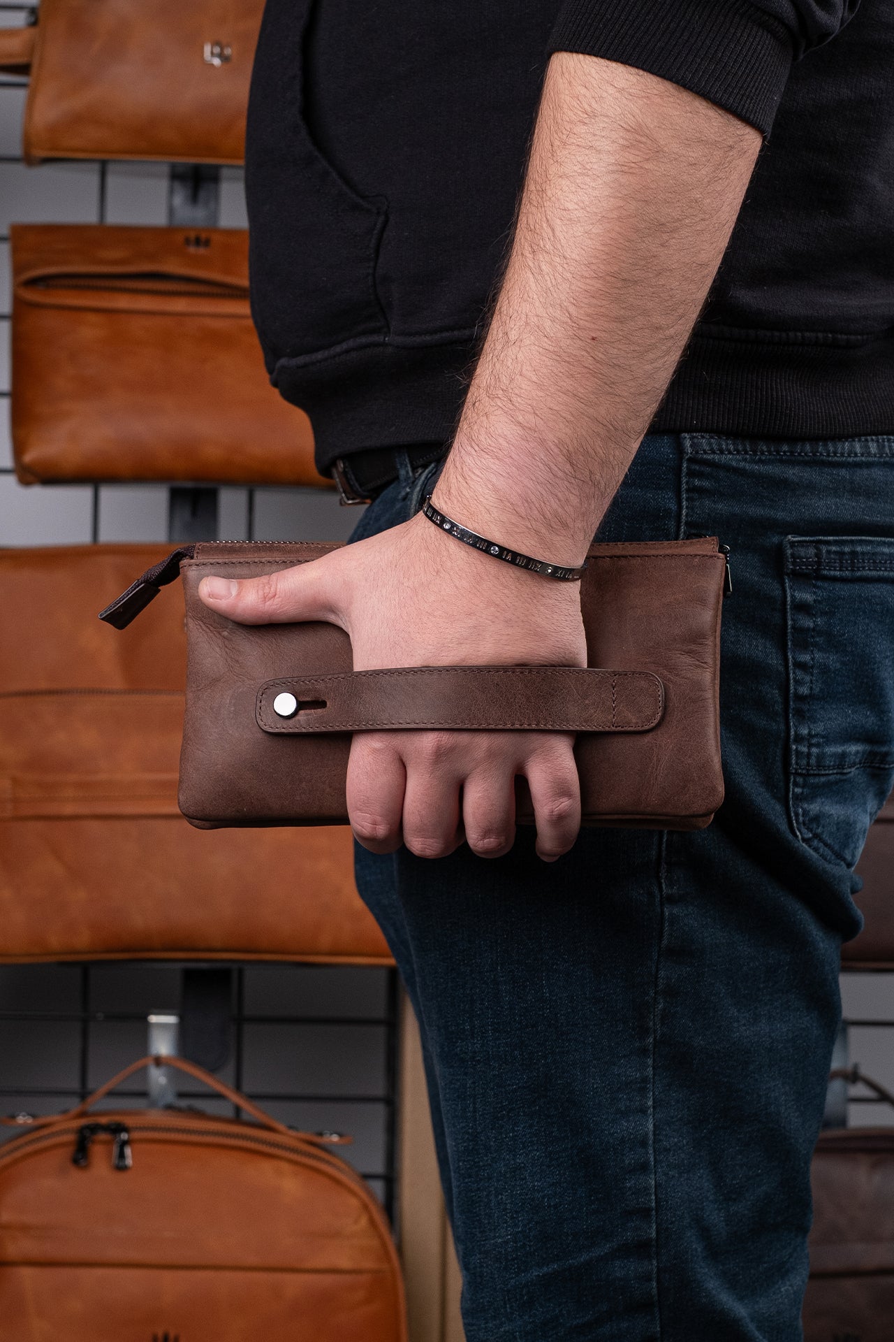 Galata Hakiki Deri El Çantası