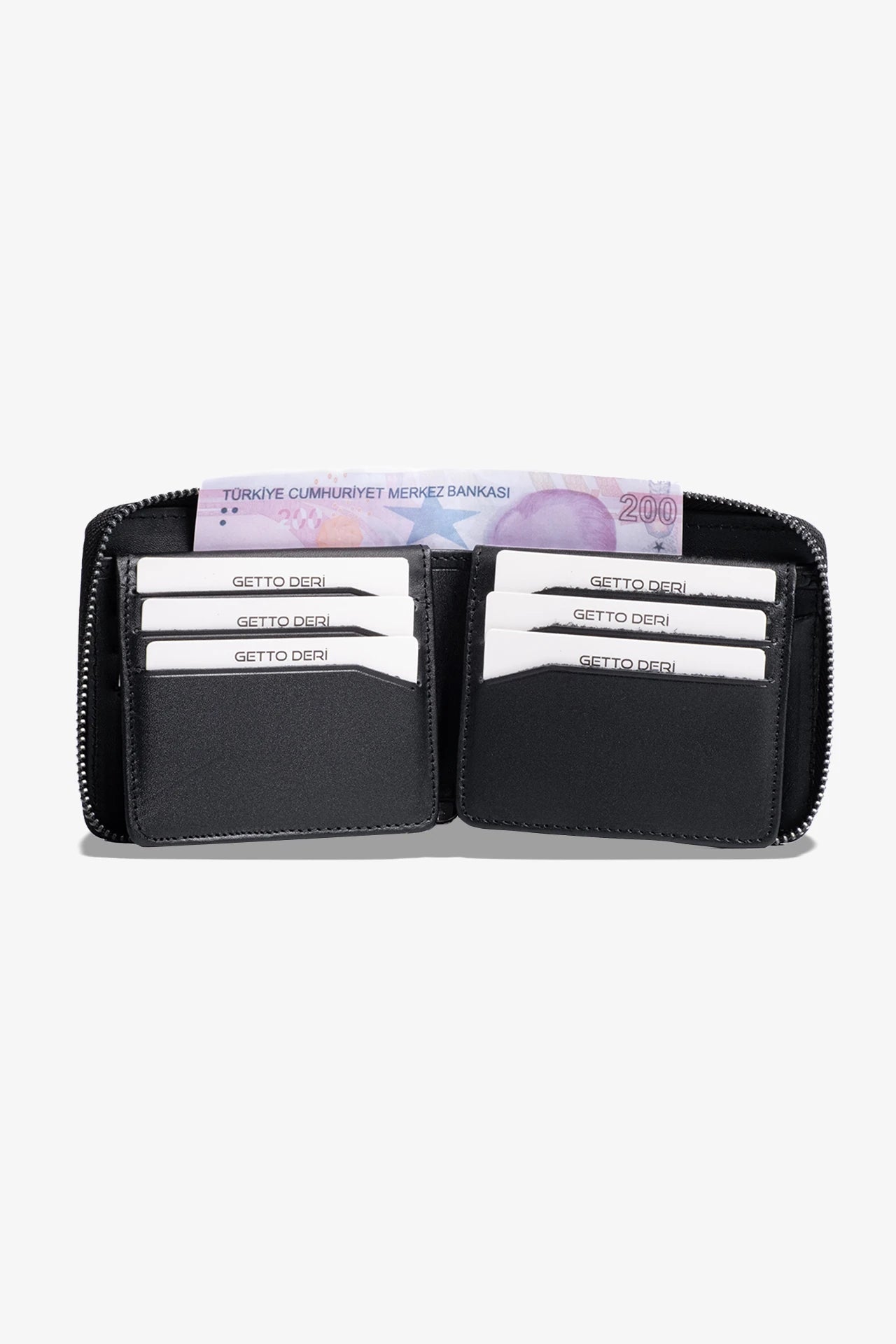 Byanca Hakiki Deri Fermuarlı Cüzdan