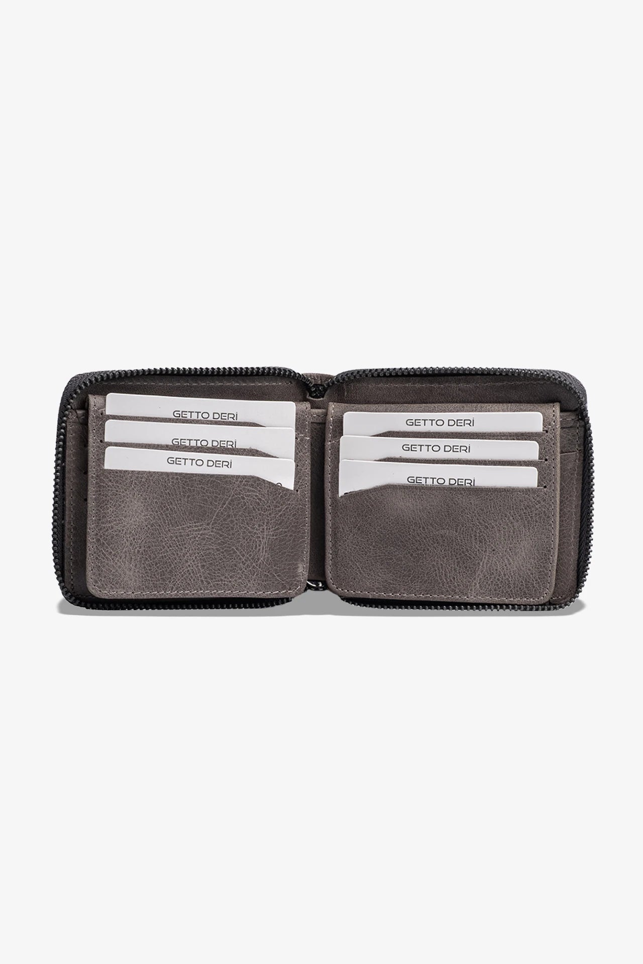 Byanca Hakiki Deri Fermuarlı Cüzdan