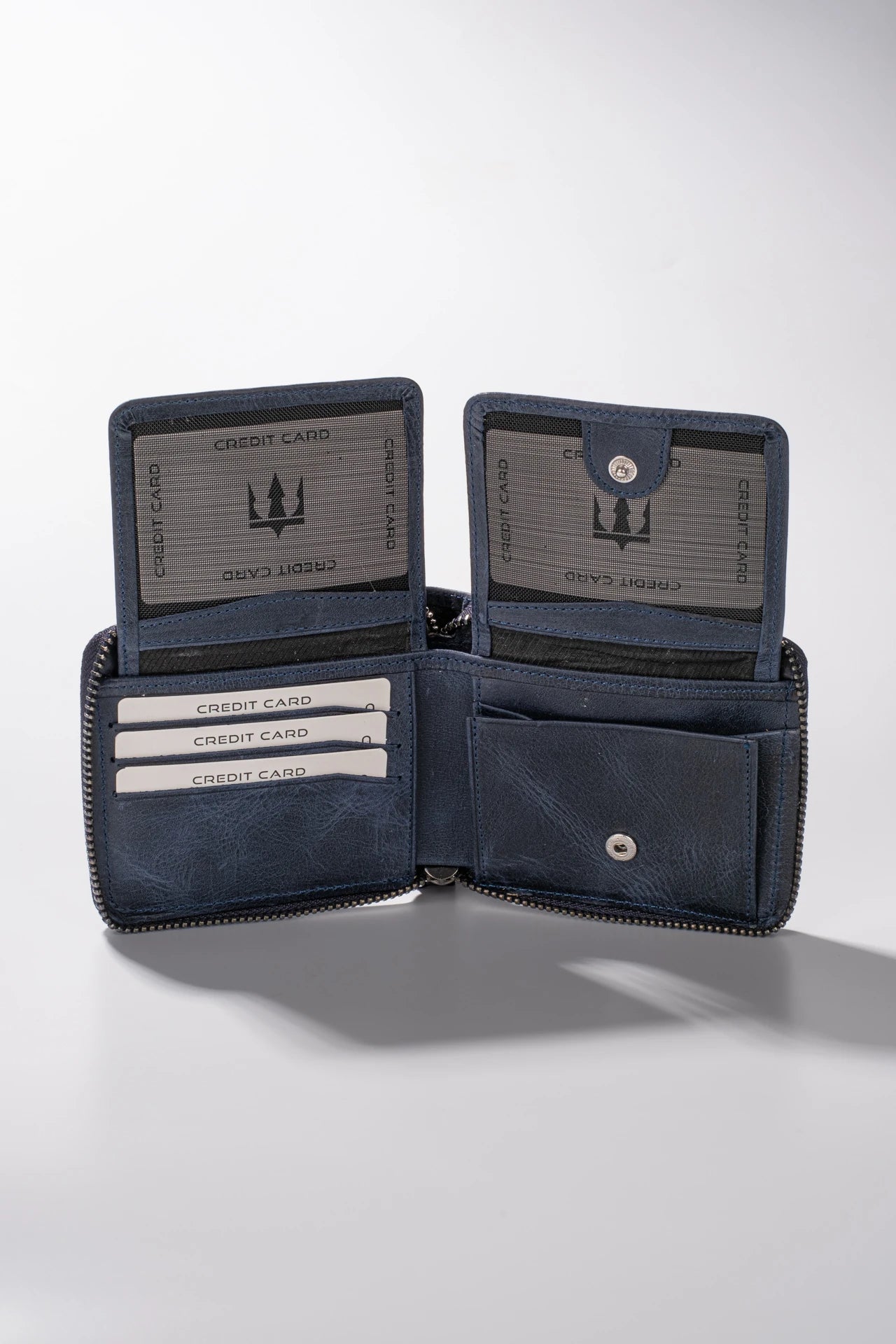 Byanca Hakiki Deri Fermuarlı Cüzdan