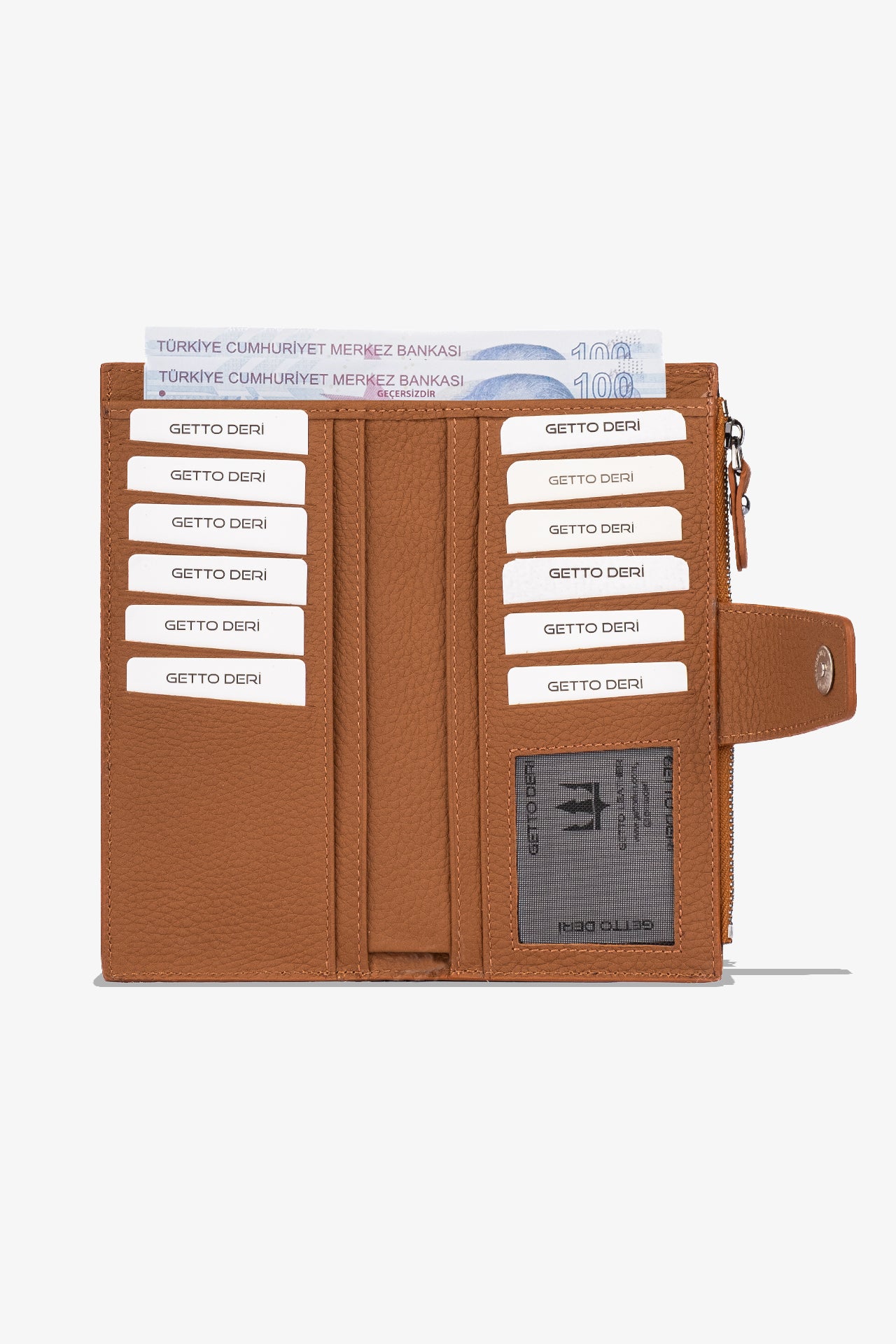 Zoe Telefon Hazneli Hakiki Deri Cüzdan