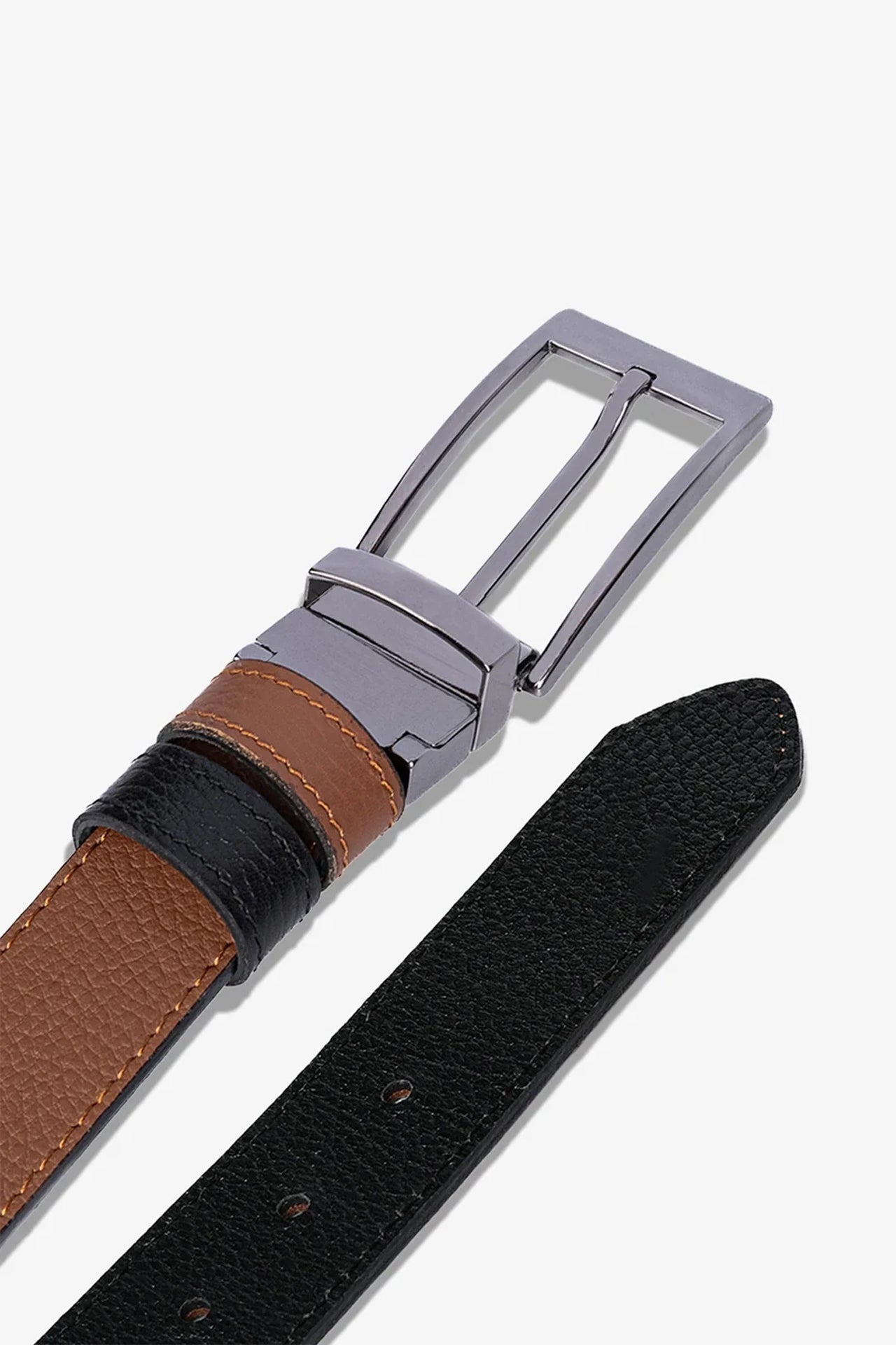 Alesta Çift Taraflı Hakiki Deri Kemer 4cm