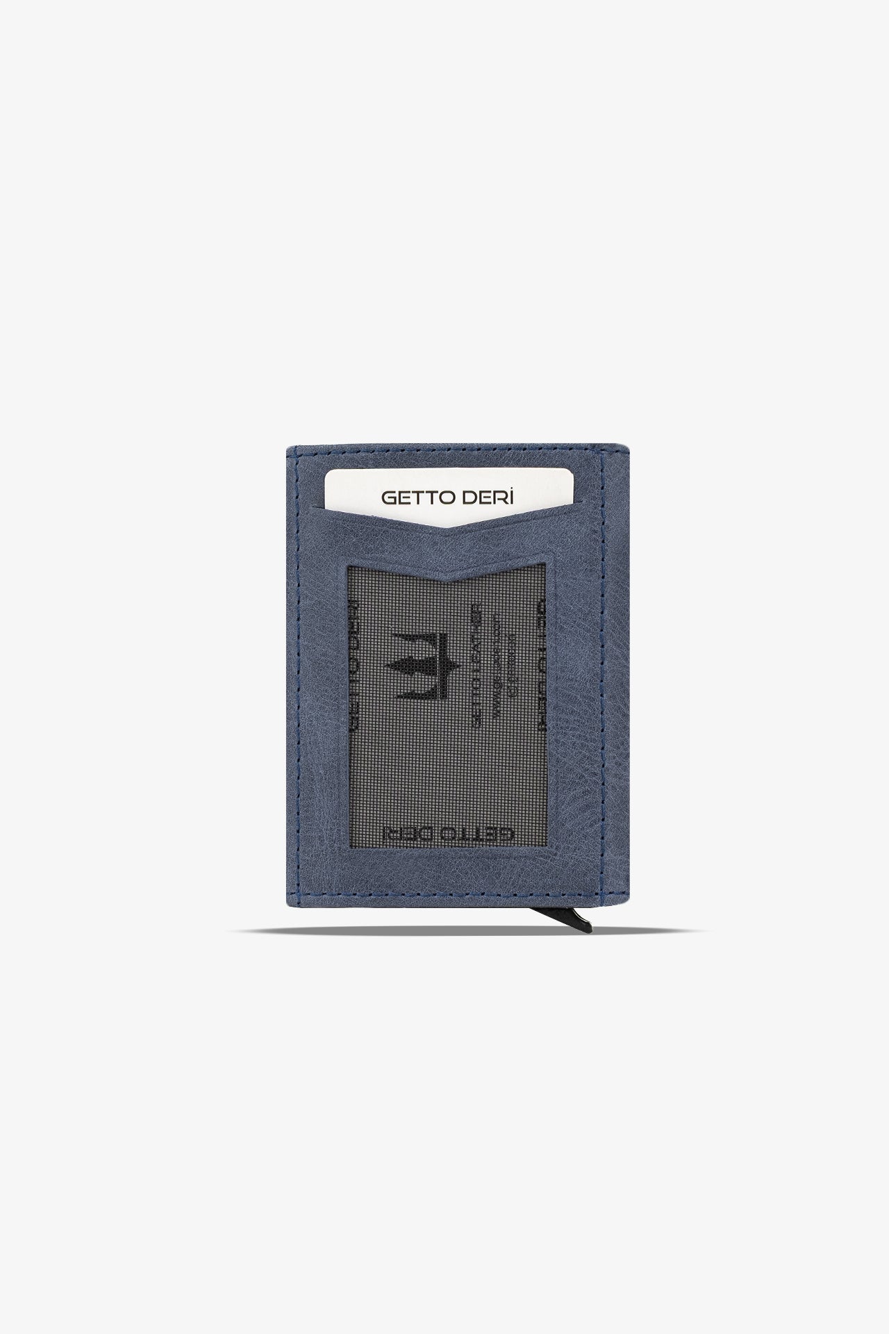 Prag Mekanizmalı Hakiki Deri Cüzdan