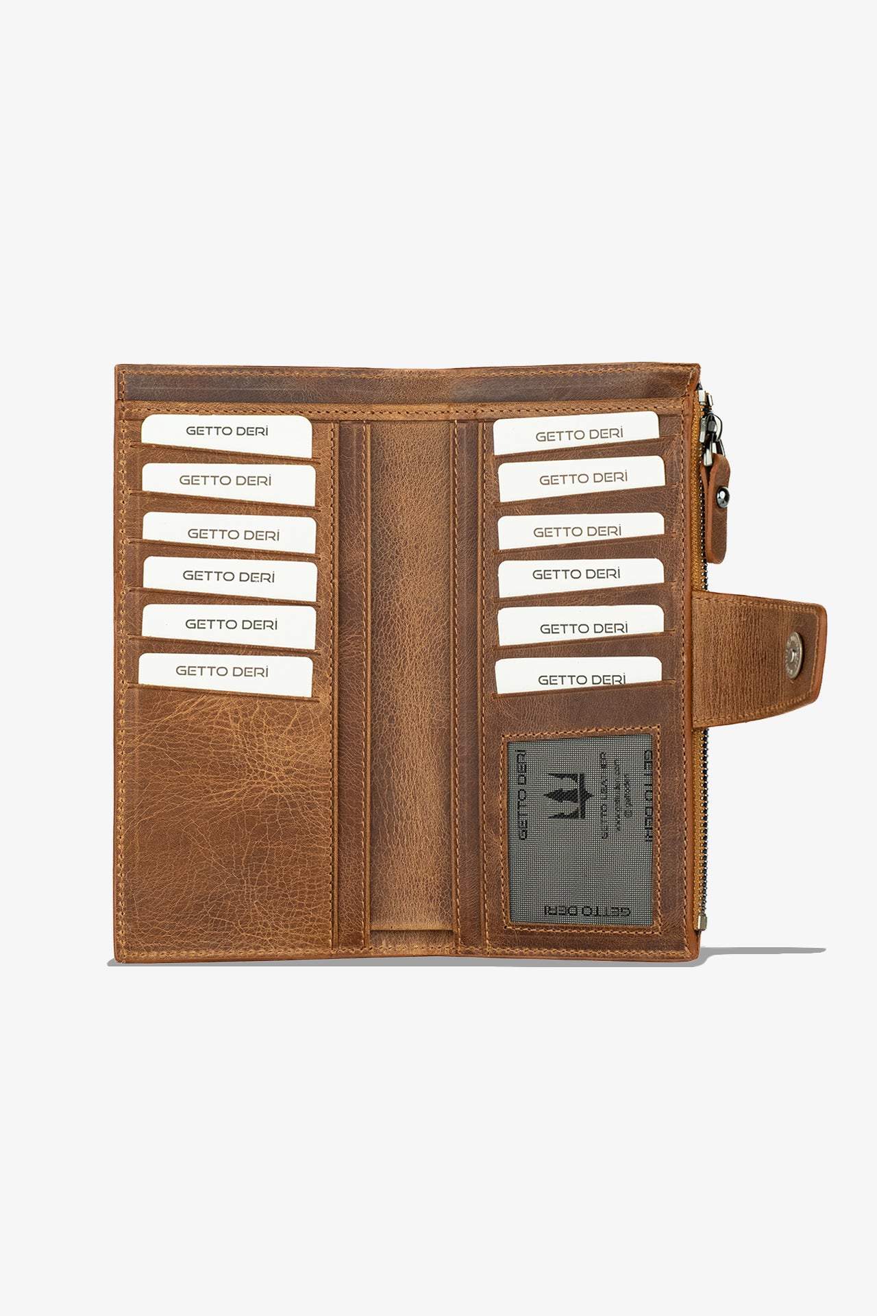 Zoe Telefon Hazneli Hakiki Deri Cüzdan