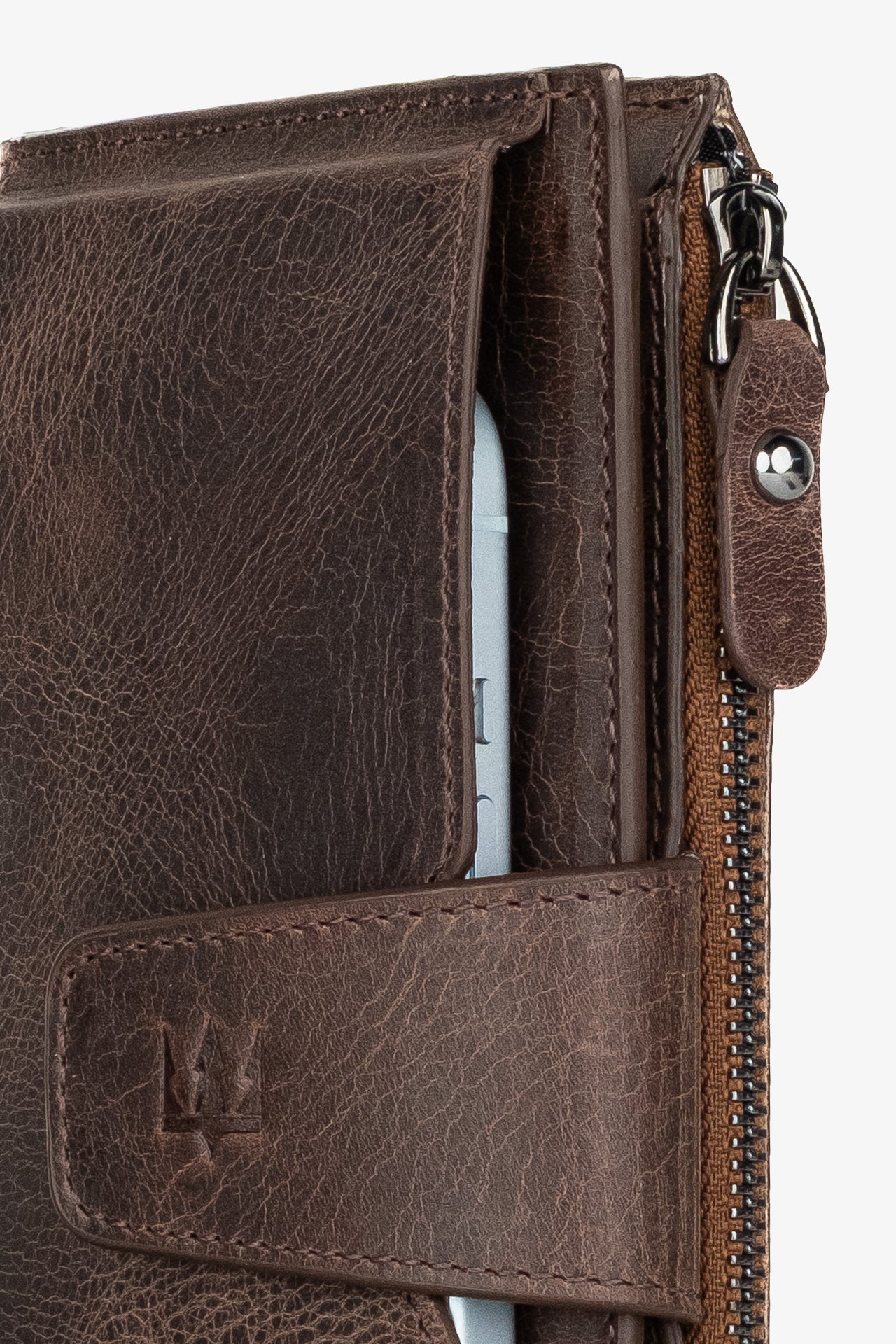 Zoe Telefon Hazneli Hakiki Deri Cüzdan