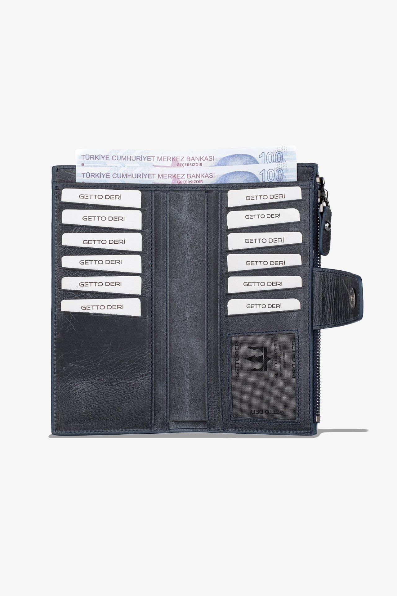 Zoe Telefon Hazneli Hakiki Deri Cüzdan