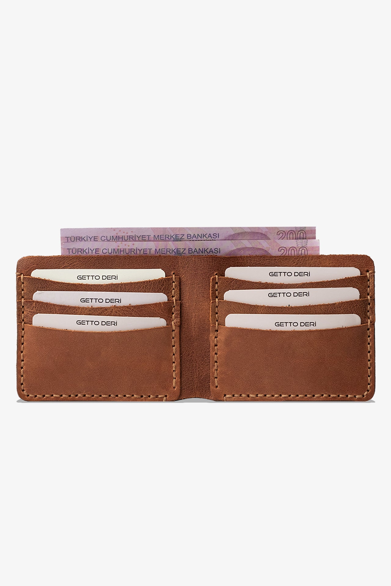 Hallerbos El Yapımı Hakiki Deri Cüzdan