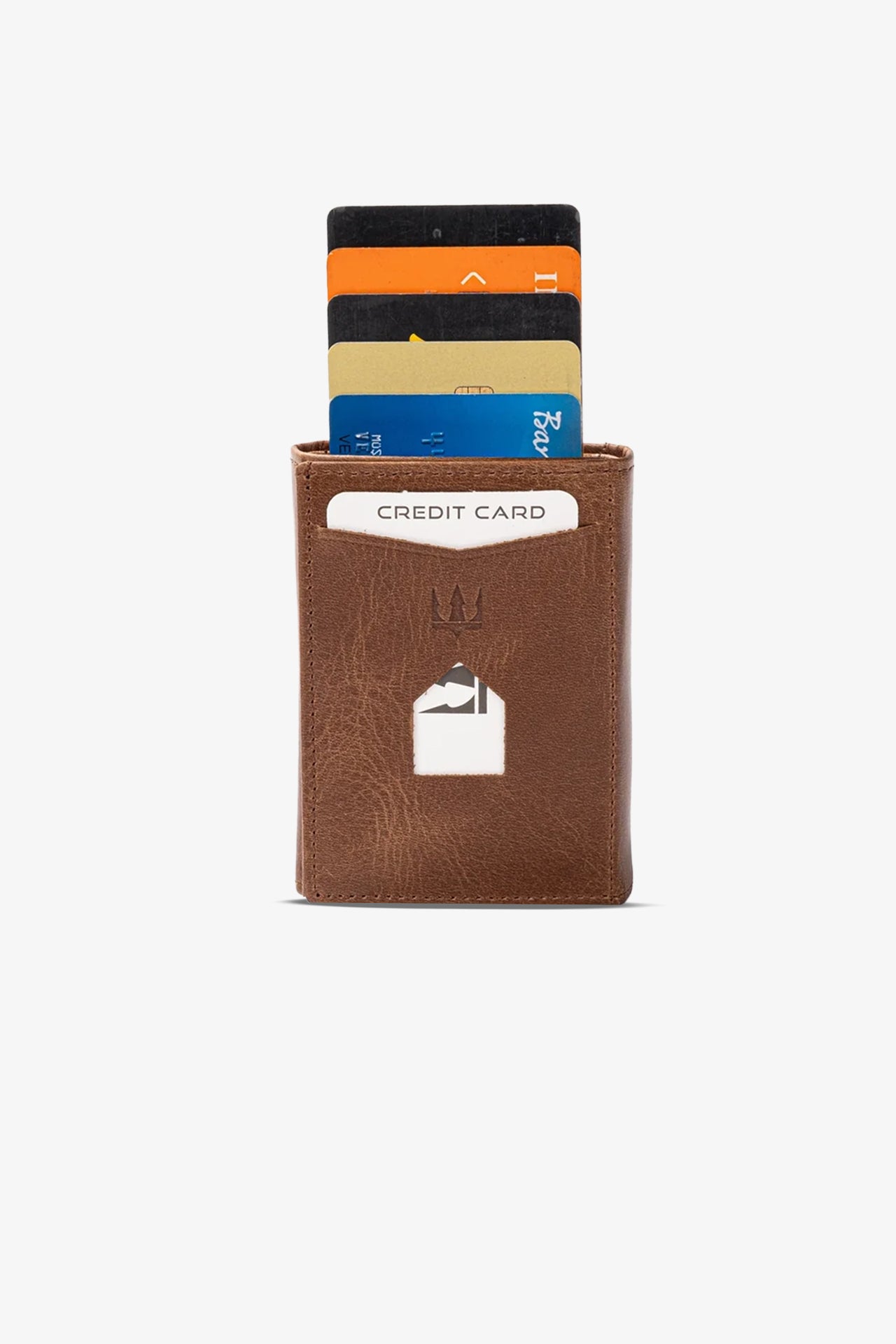 Prag Mekanizmalı Hakiki Deri Cüzdan