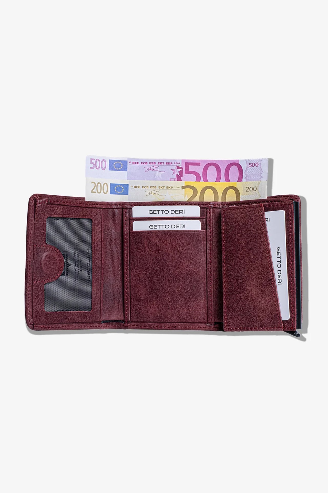 Vibe Mekanizmalı Hakiki Deri Cüzdan