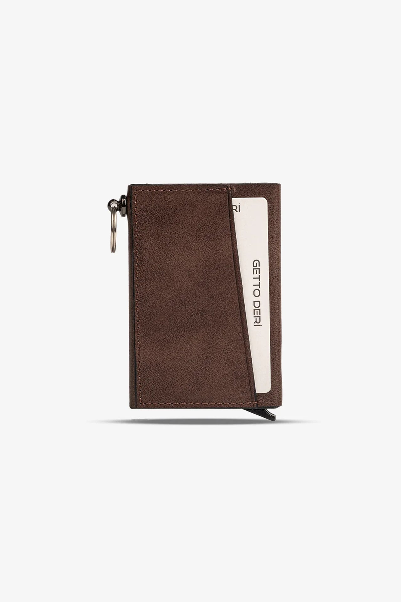 Hype Mekanizmalı Hakiki Deri Kartlık