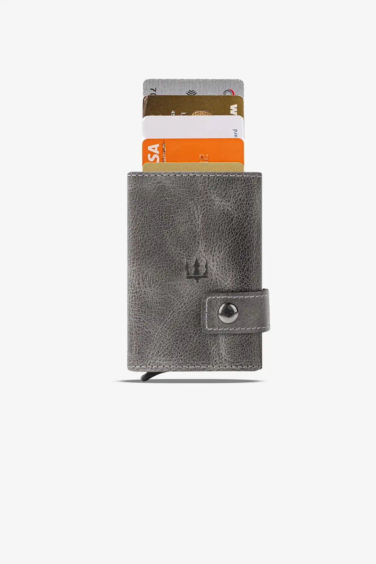 Moon Mekanizmalı Hakiki Deri Minimal Cüzdan