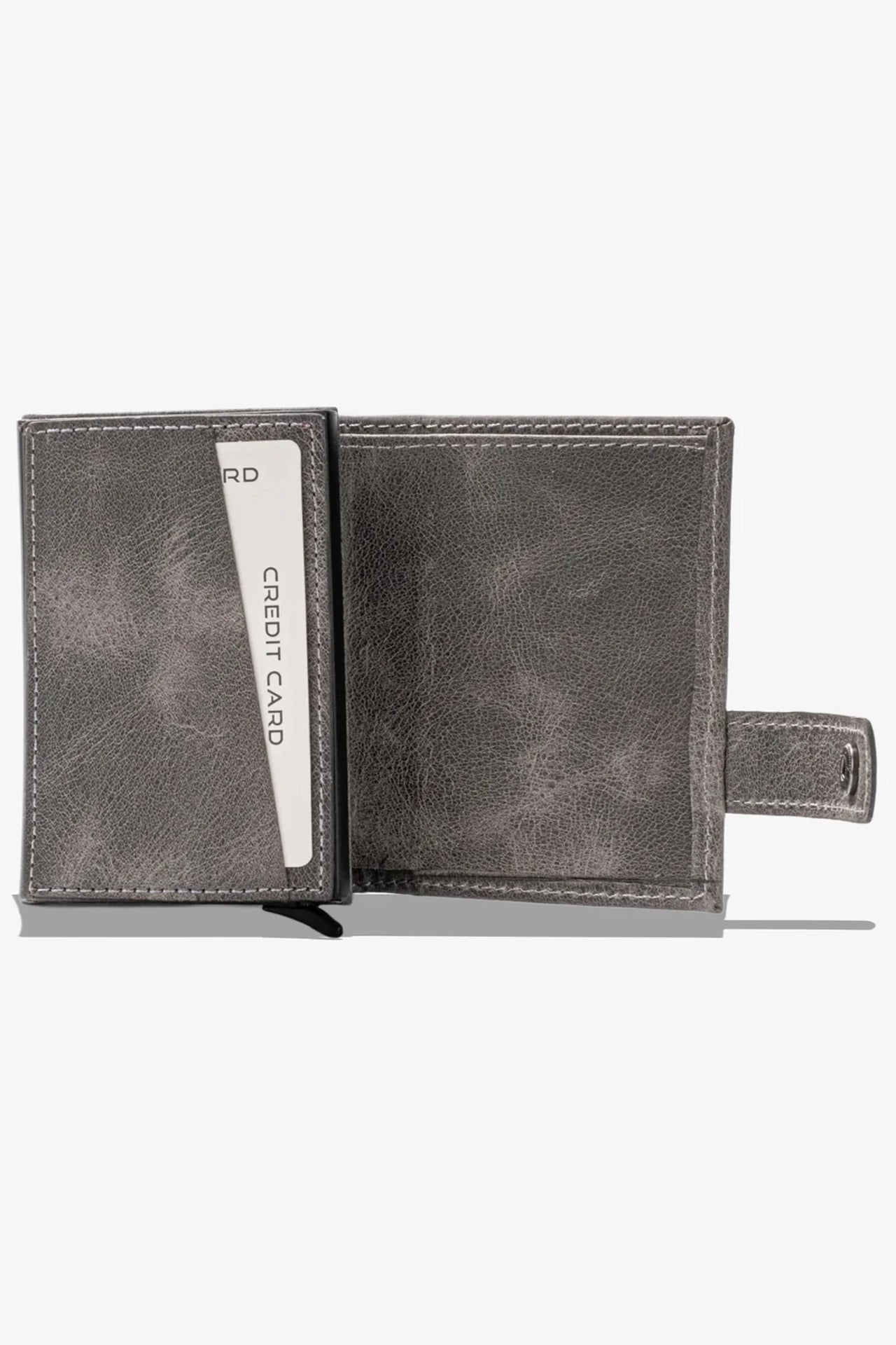 Moon Mekanizmalı Hakiki Deri Minimal Cüzdan