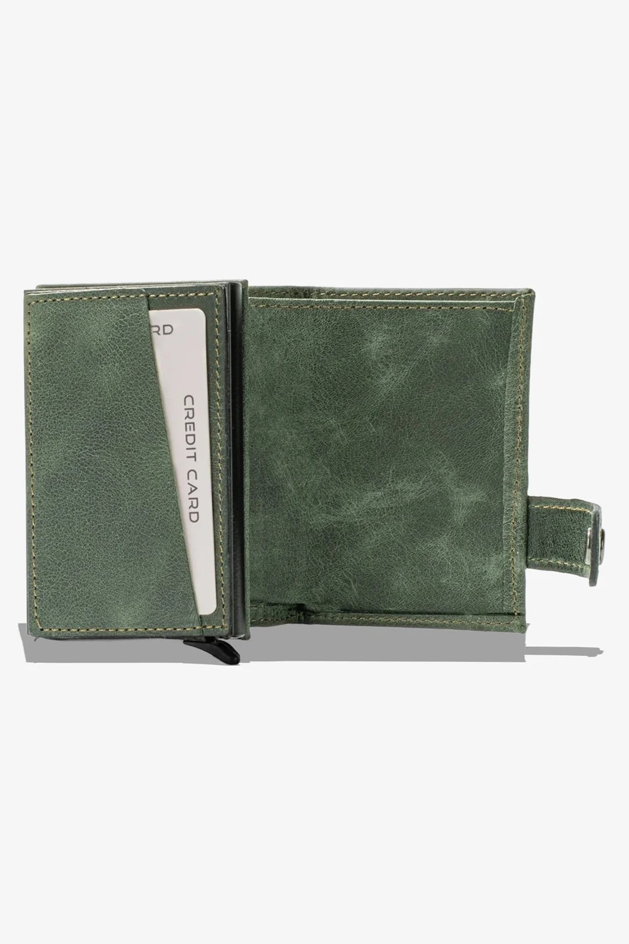 Moon Mekanizmalı Hakiki Deri Minimal Cüzdan