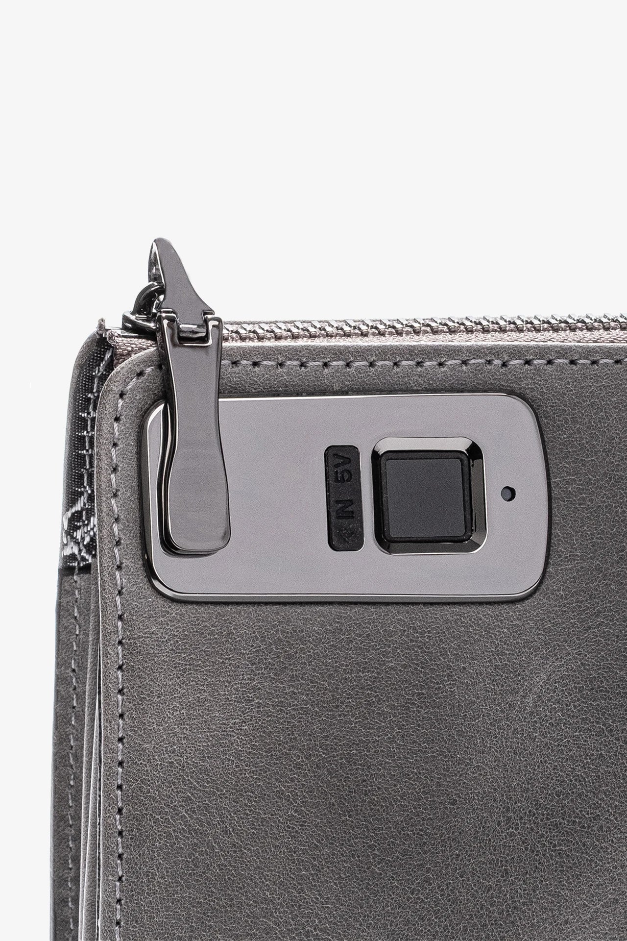 Trace Parmak İzi Okuyucu Hakiki Deri El Çantası