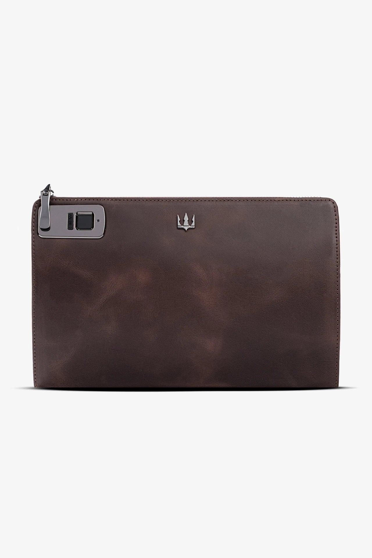 Trace Parmak İzi Okuyucu Hakiki Deri El Çantası