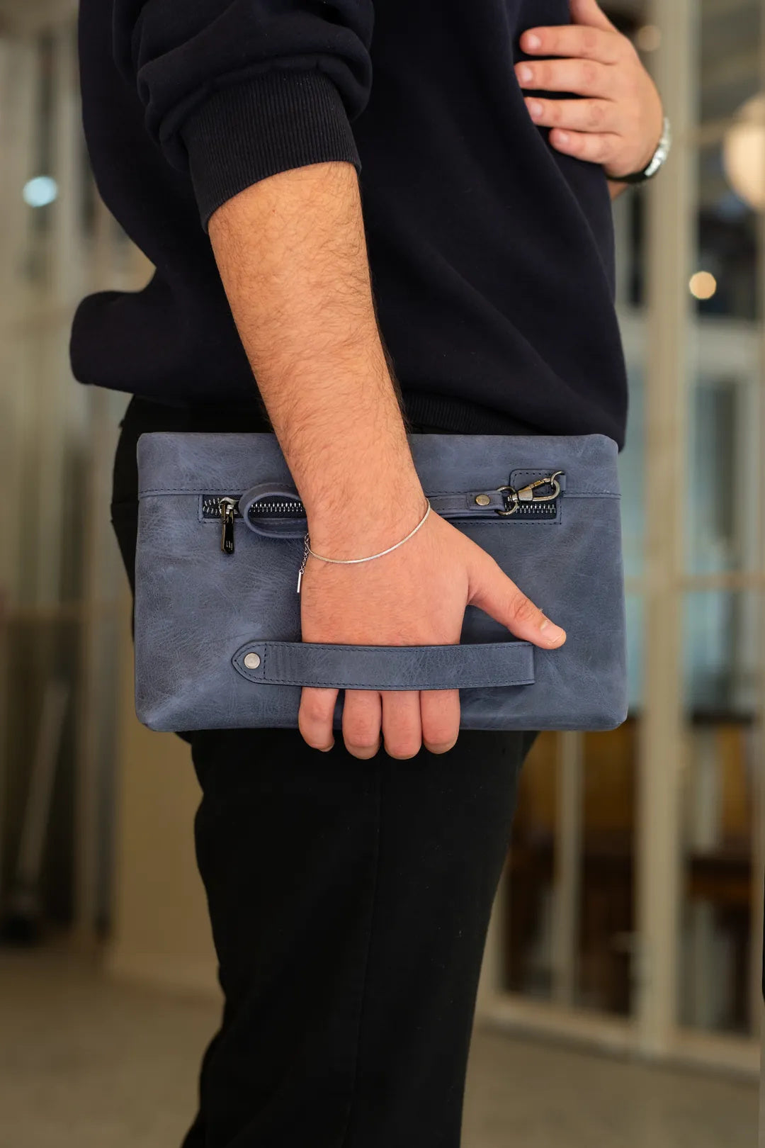 Nova Hakiki Deri El Çantası