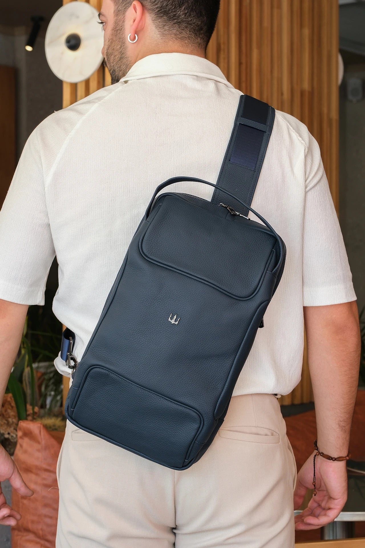 Grain Hakiki Deri Sırt Çantası