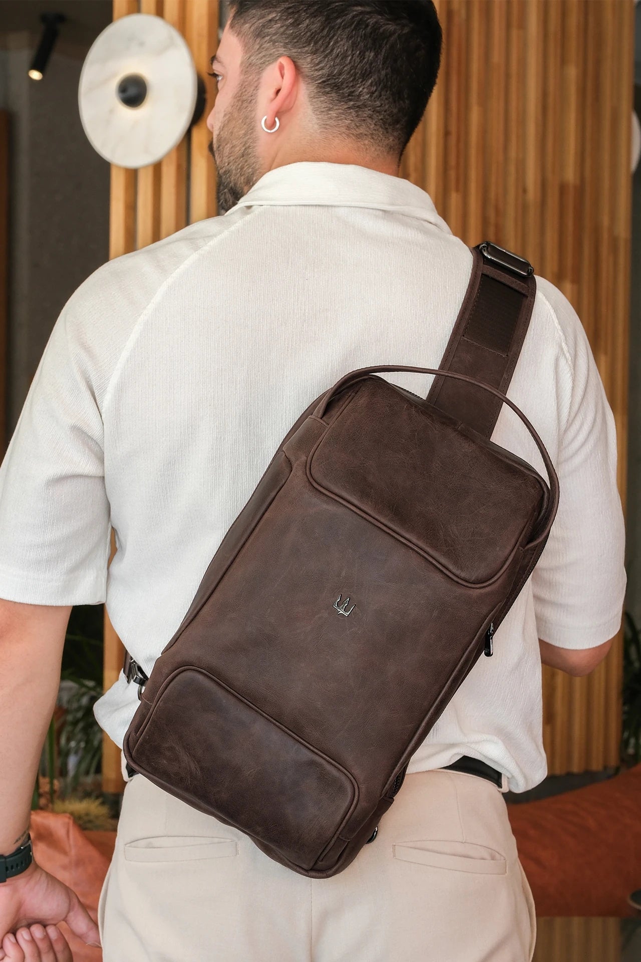 Grain Hakiki Deri Sırt Çantası