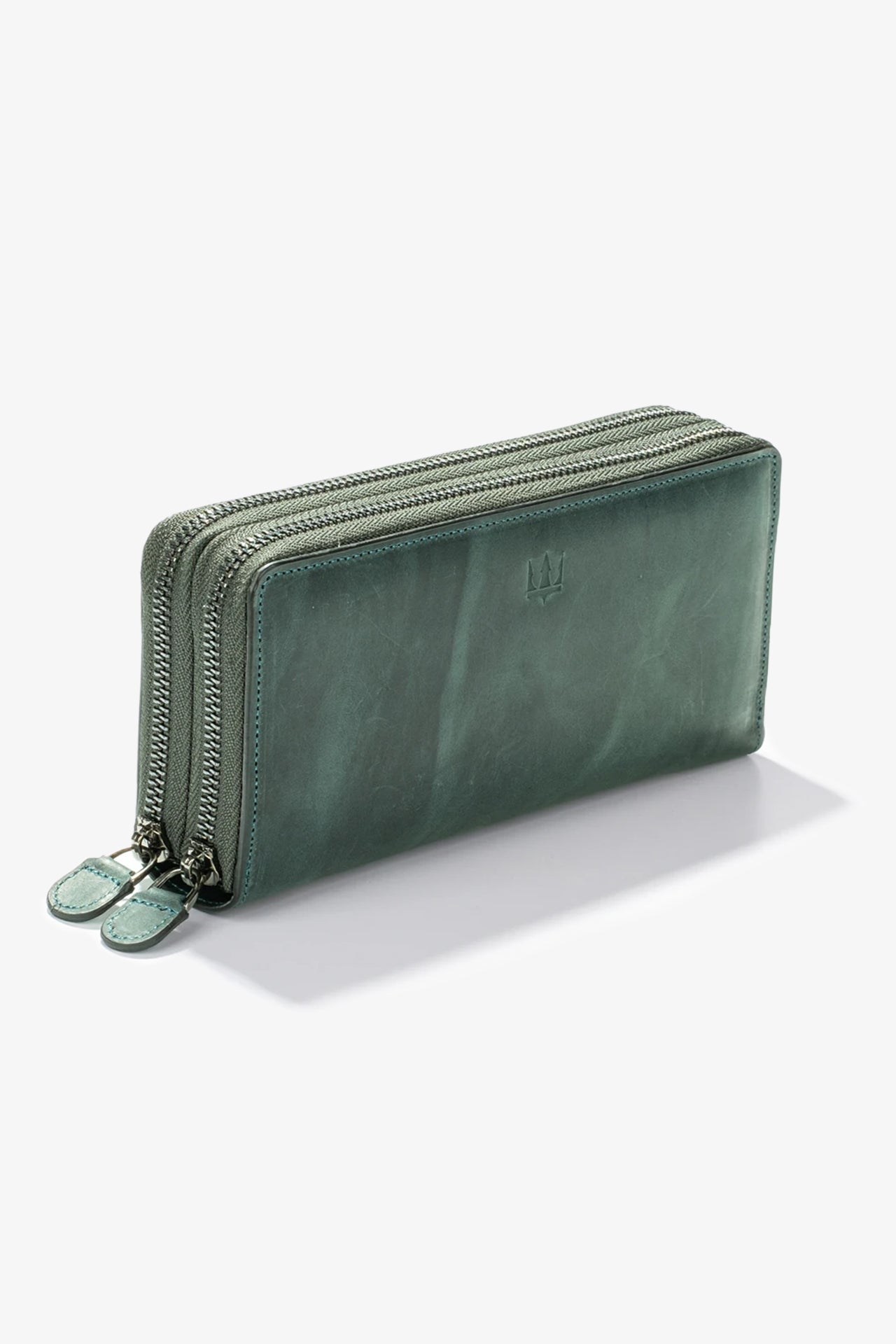 Alecra Çift Telefon Hazneli Deri Portföy