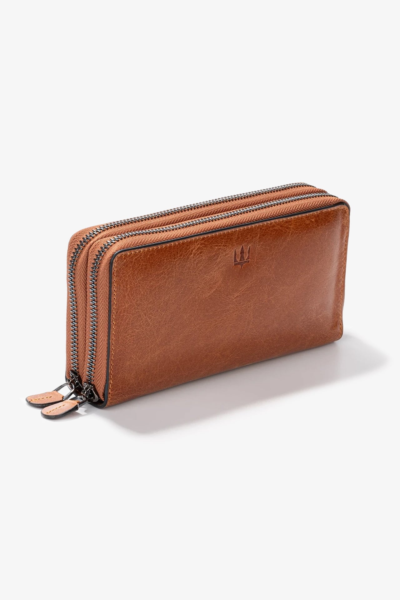 Alecra Çift Telefon Hazneli Deri Portföy