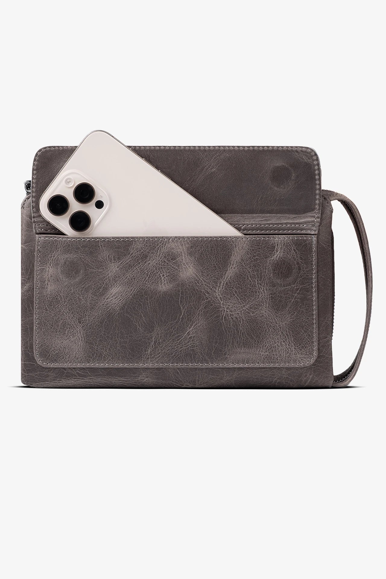 Ombre Hakiki Deri El Çantası