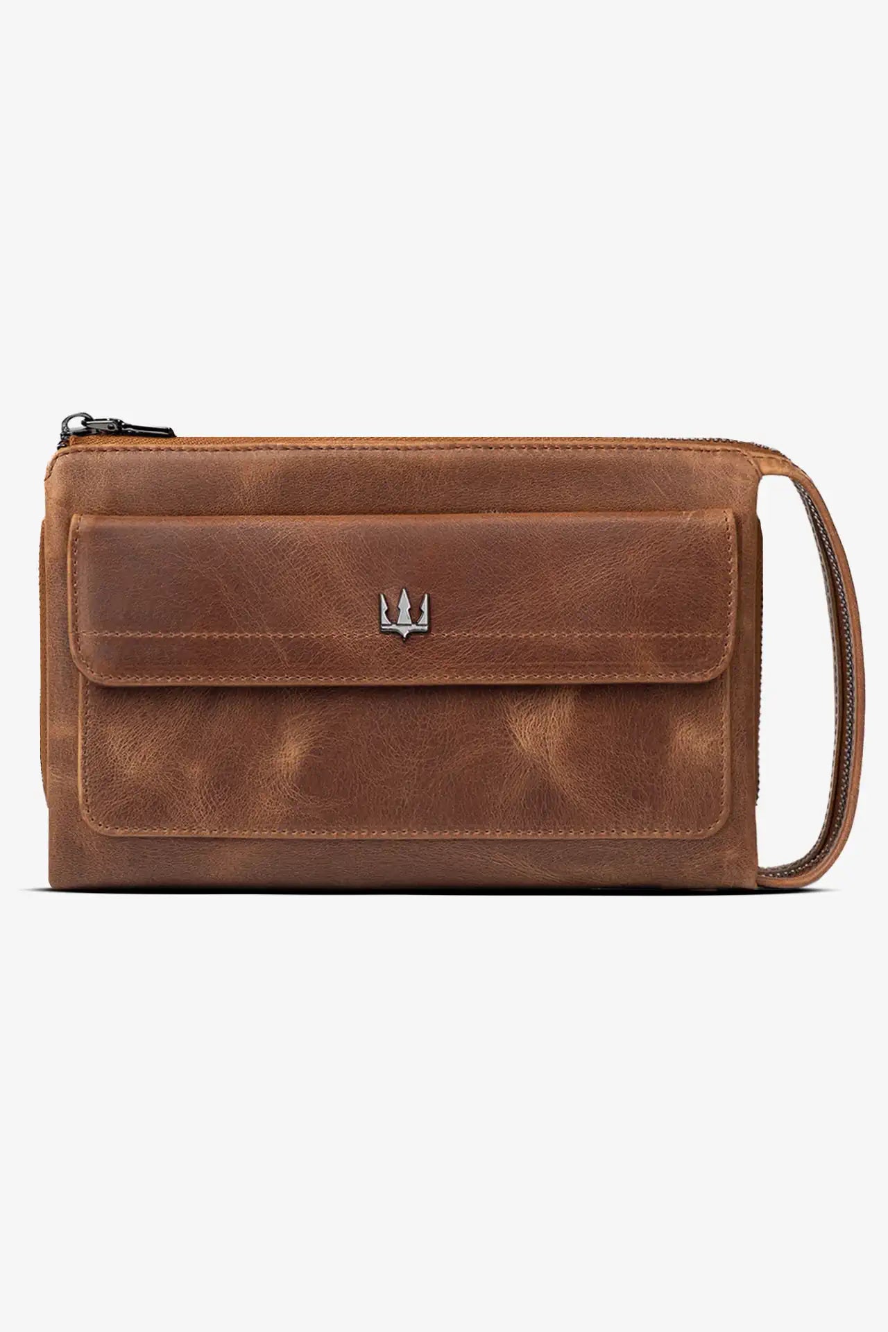 Ombre Hakiki Deri El Çantası