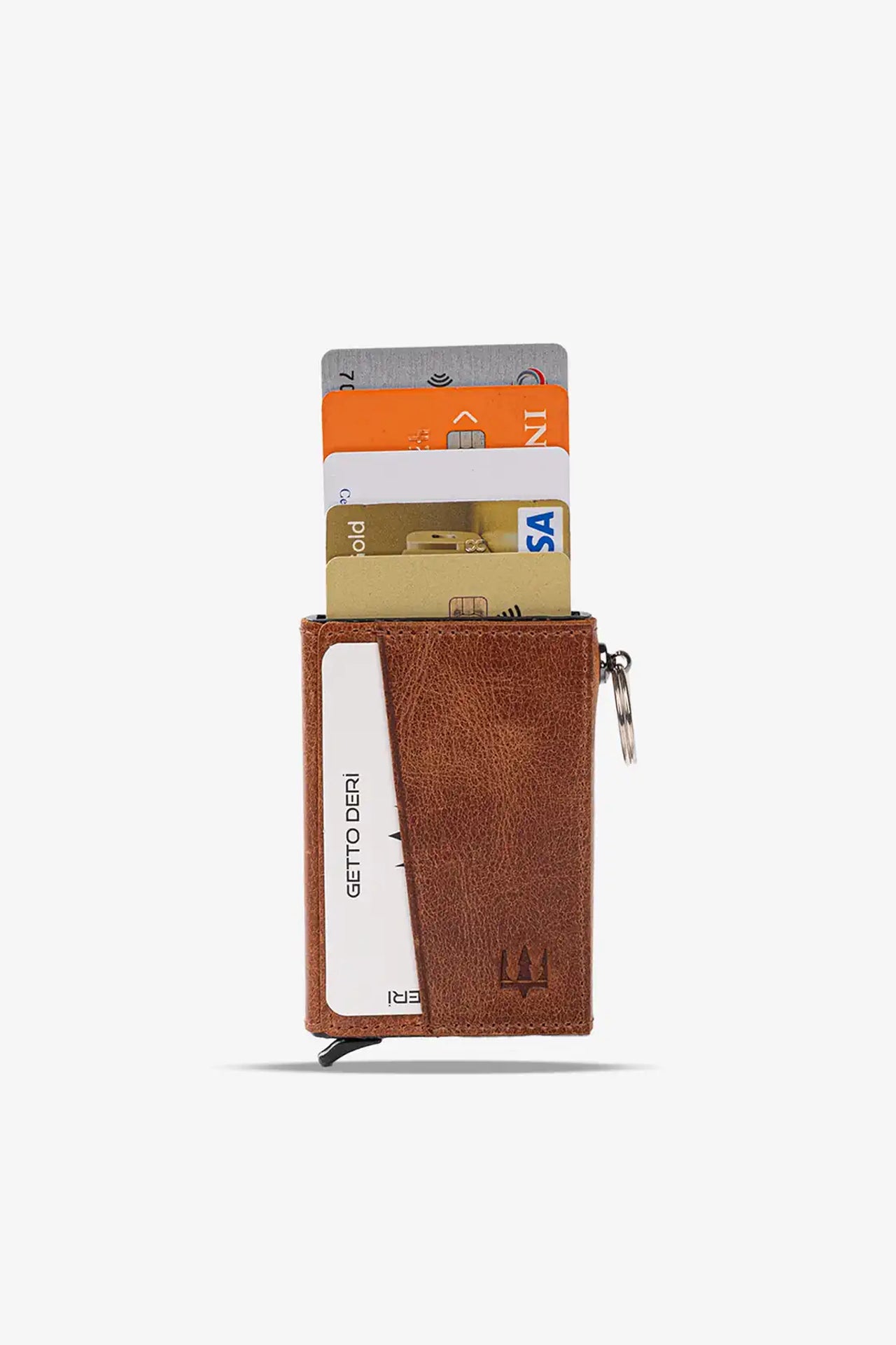 Hype Mekanizmalı Hakiki Deri Kartlık