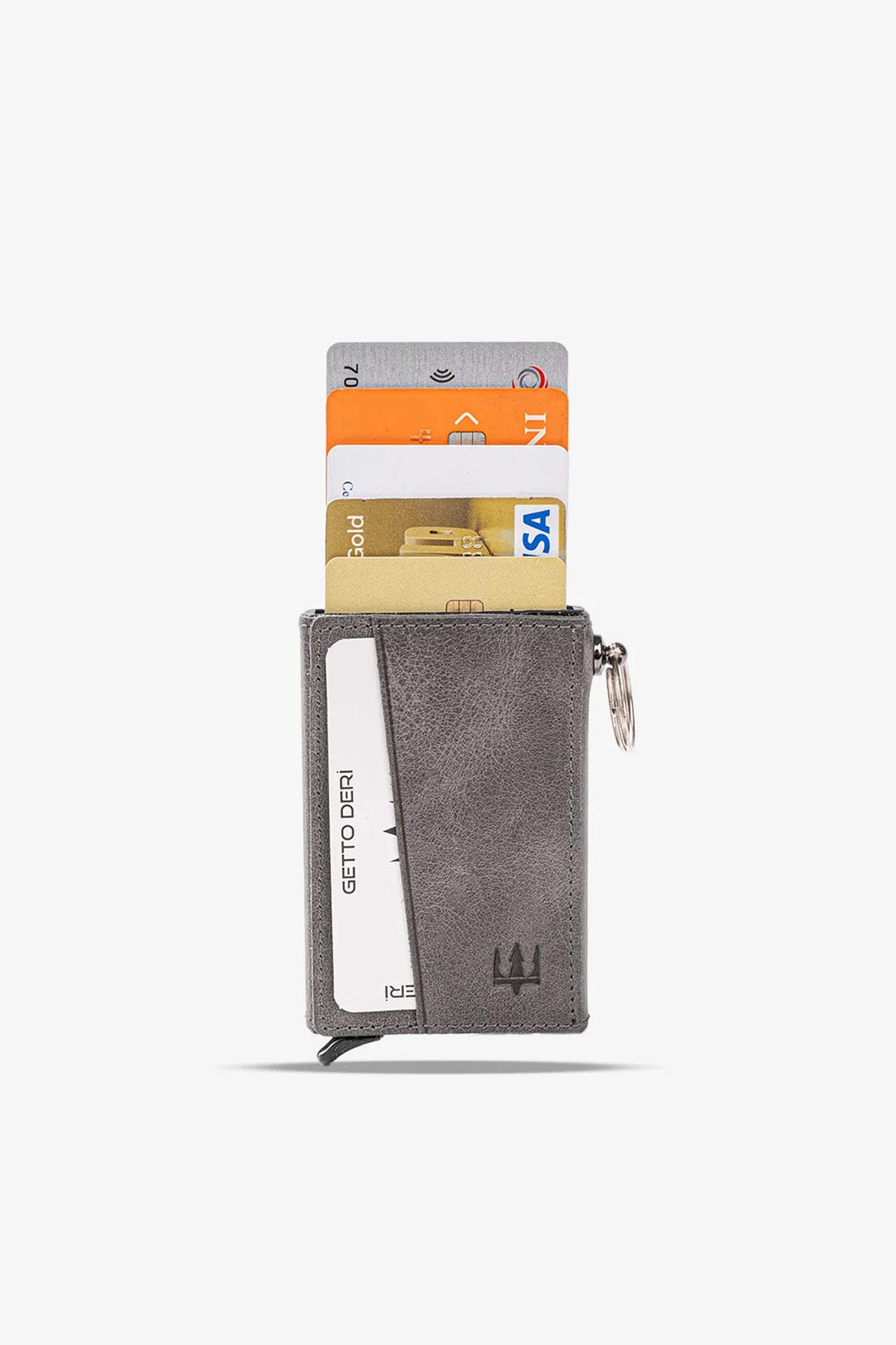 Hype Mekanizmalı Hakiki Deri Kartlık