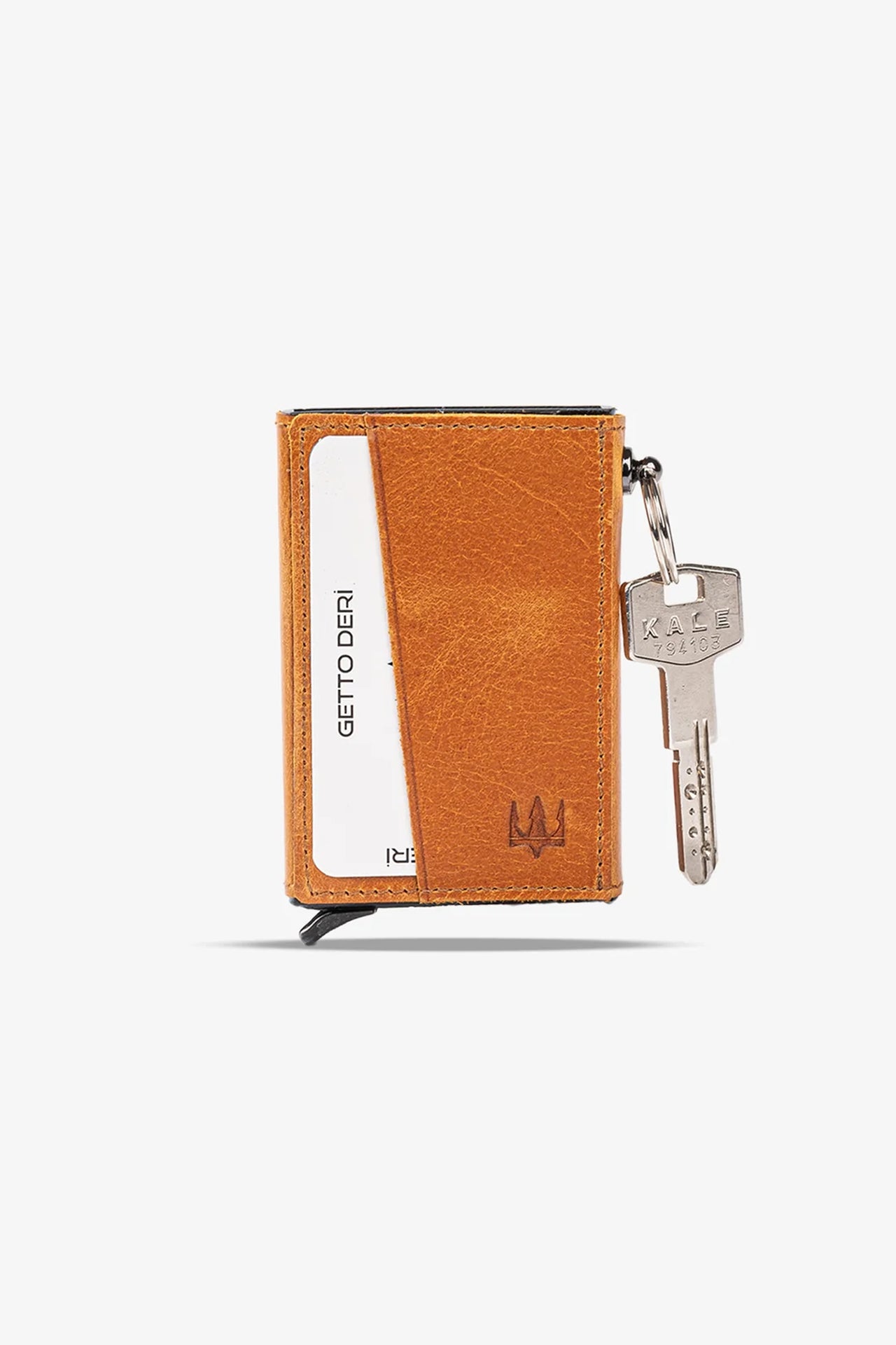 Hype Mekanizmalı Hakiki Deri Kartlık