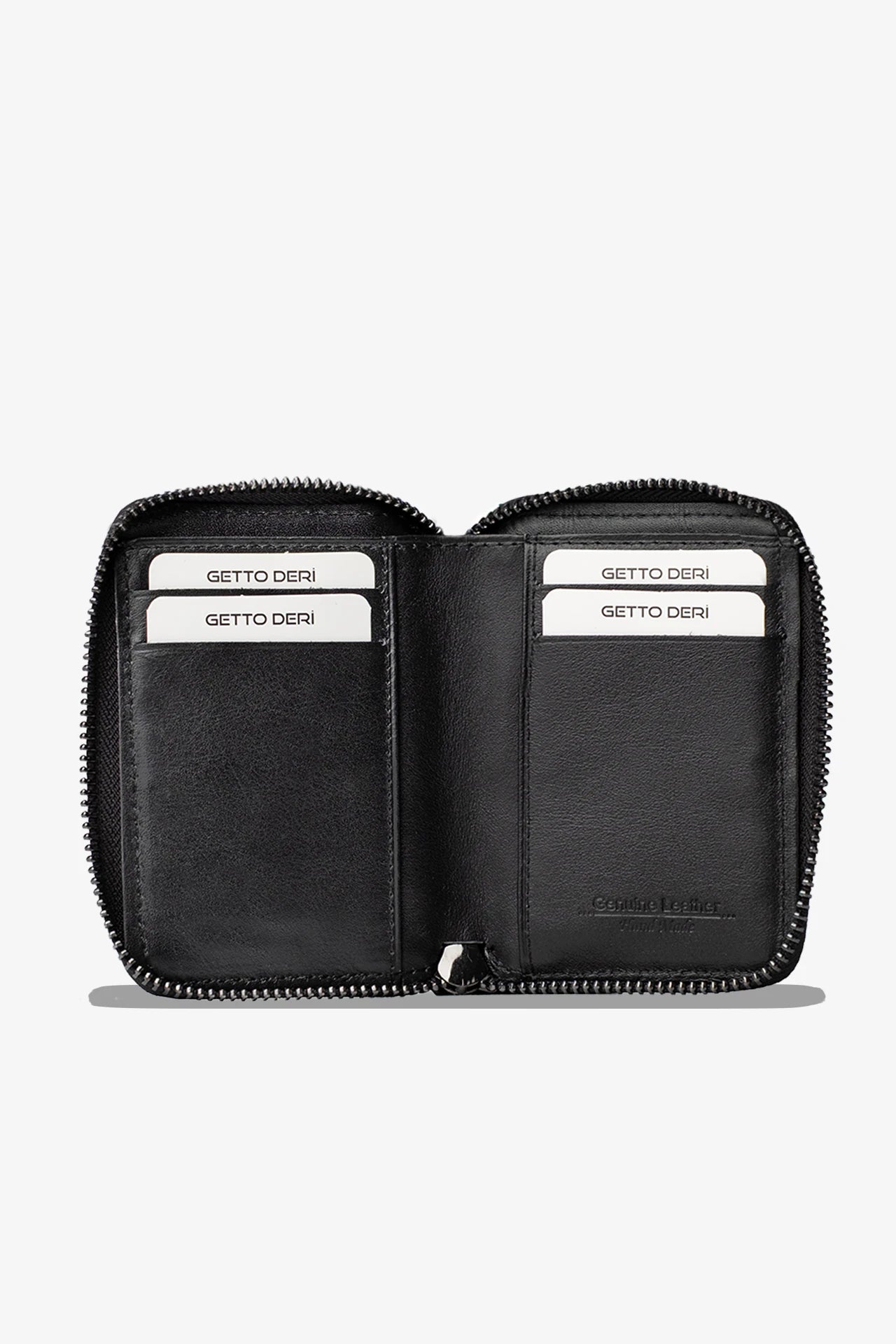 Zip Hakiki Deri Fermuarlı Cüzdan