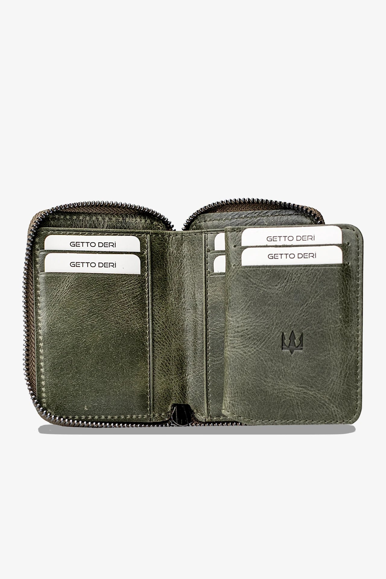 Zip Hakiki Deri Fermuarlı Cüzdan