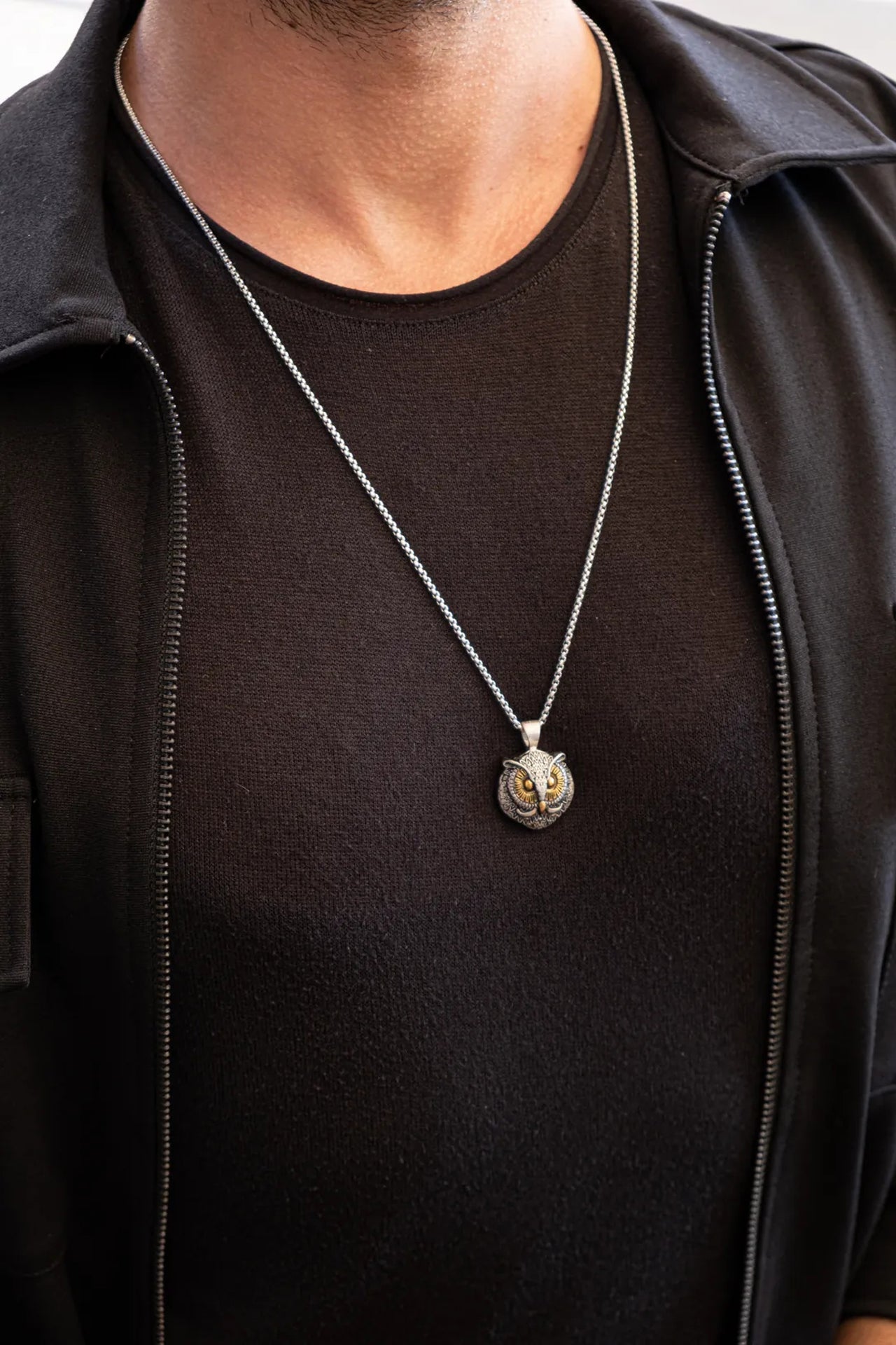 Design Owl Çelik Kolye